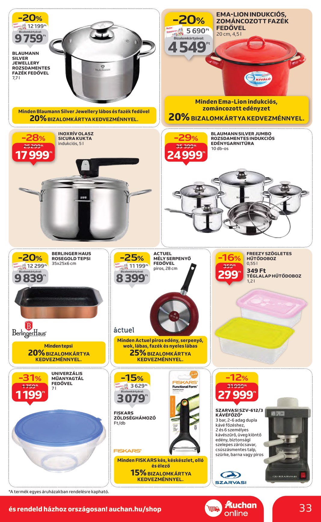 auchan - Auchan Hipermarket akciós újság, érvényes 01.29. - 02.04. - page: 33