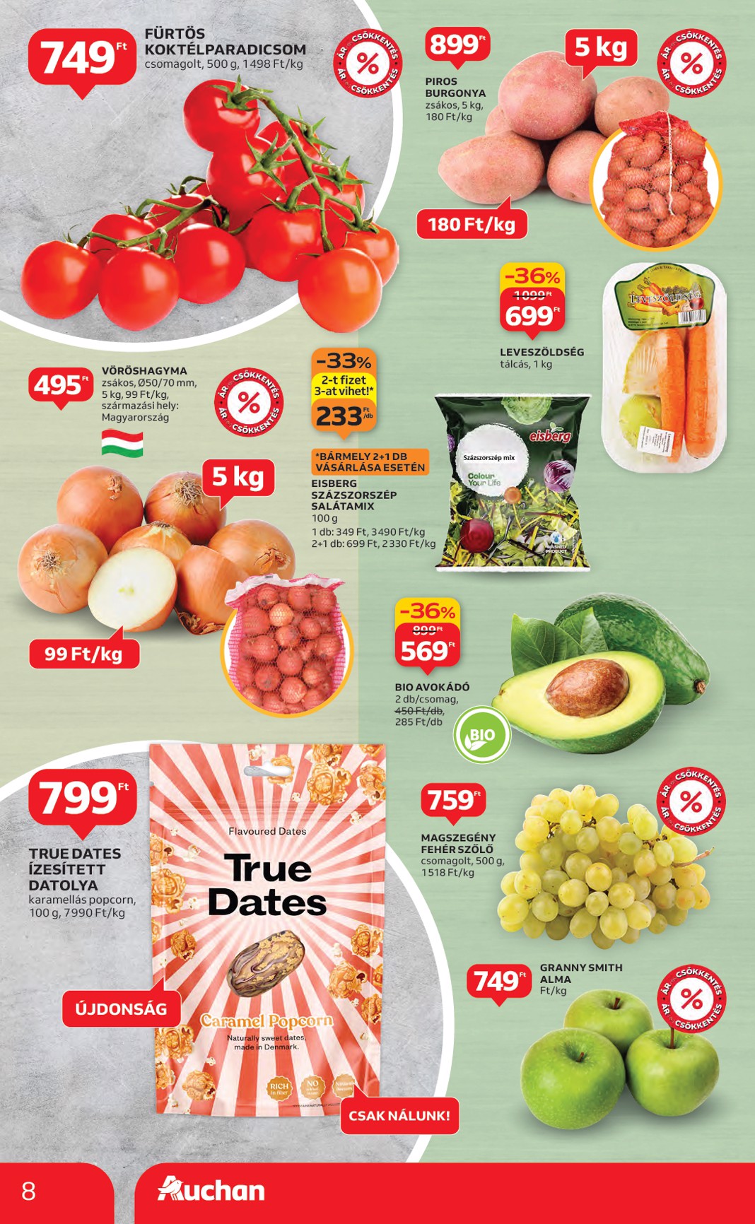 auchan - Auchan Hipermarket akciós újság, érvényes 01.29. - 02.04. - page: 8