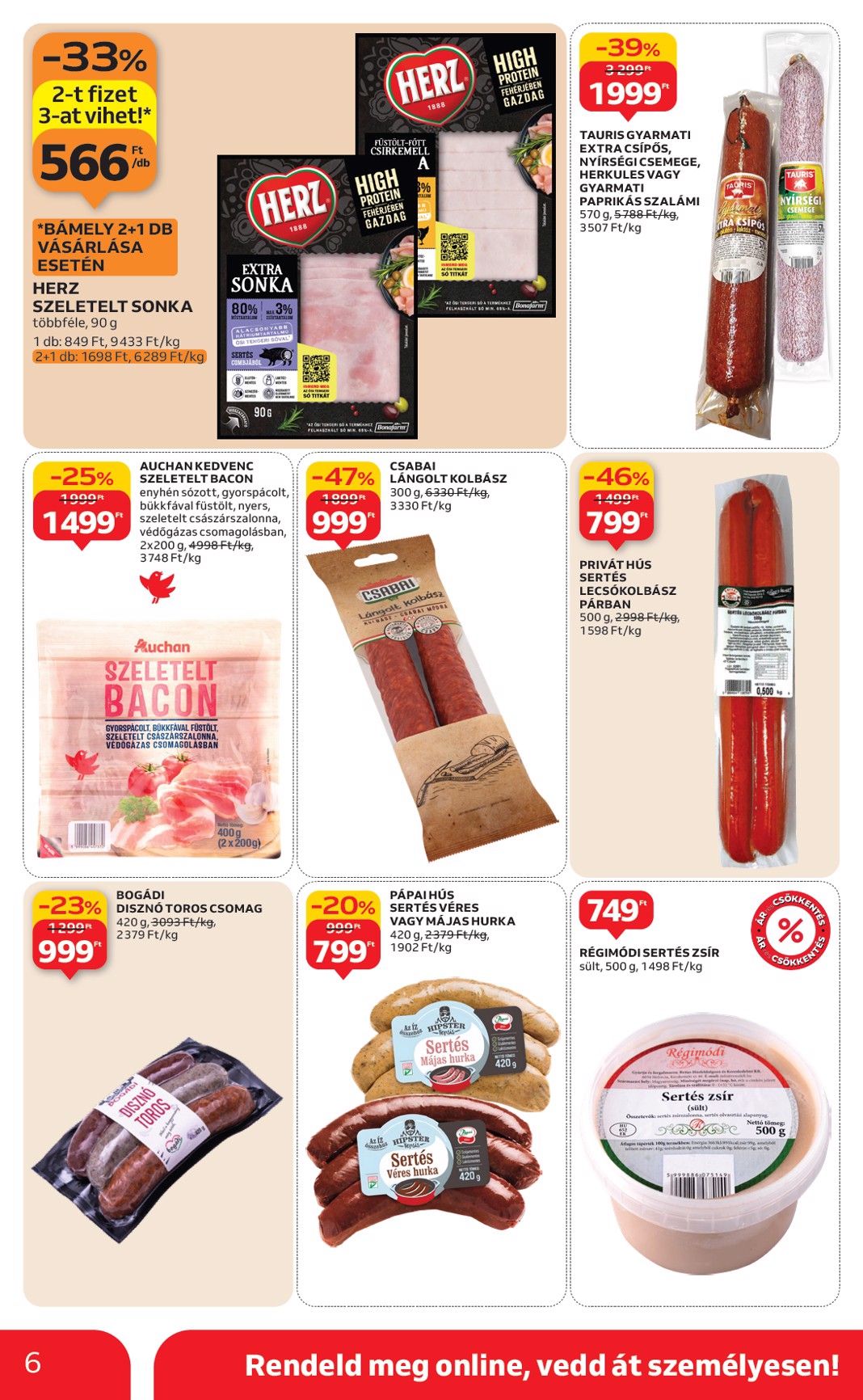 auchan - Auchan szupermarket akciós újság, érvényes 01.29. - 02.04. - page: 6