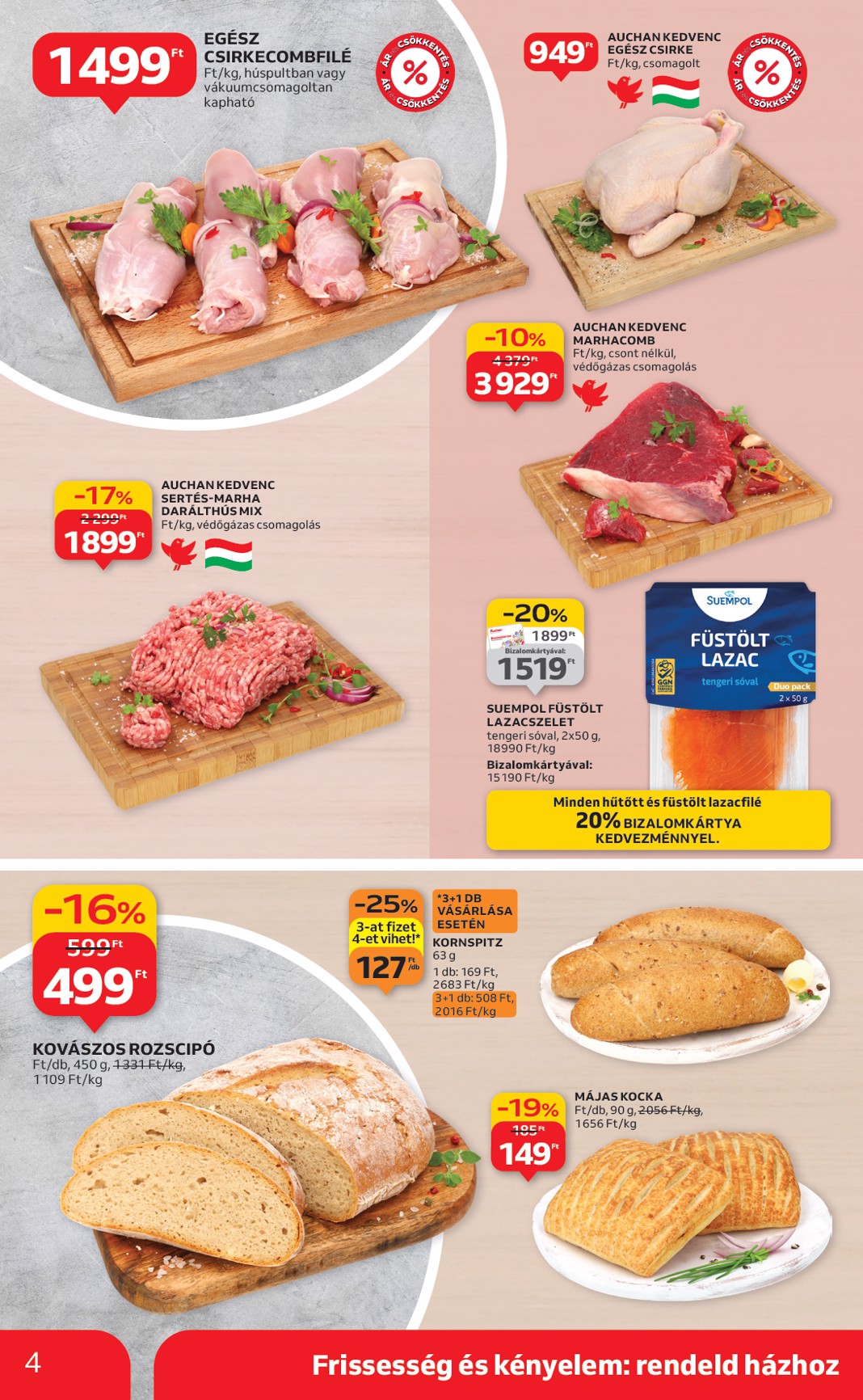 auchan - Auchan szupermarket akciós újság, érvényes 01.29. - 02.04. - page: 4