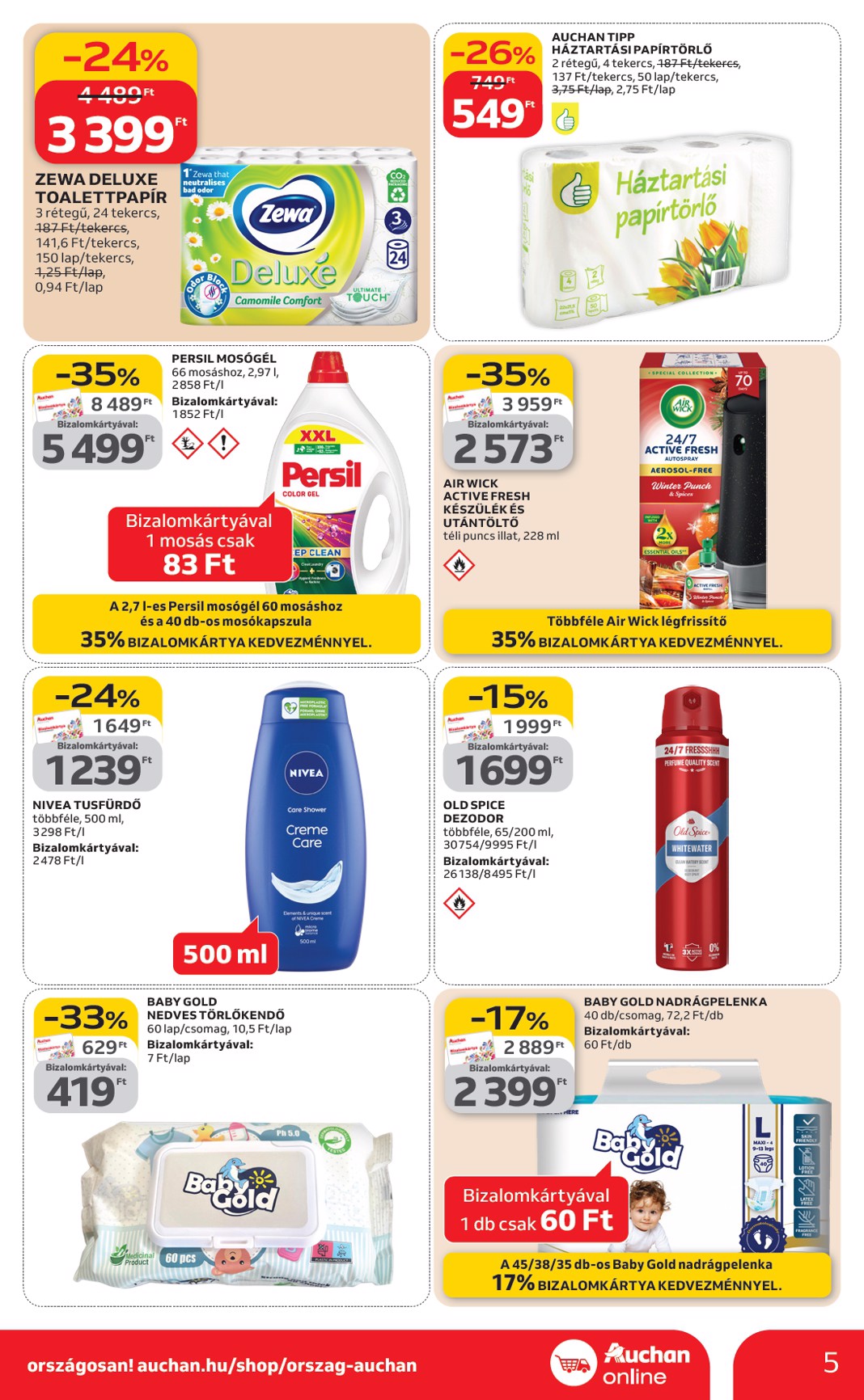 auchan - Auchan szupermarket - Kéthetes Szupermarket ajánlataink akciós újság, érvényes 2026.02.05. - 2026.02.18. - page: 5