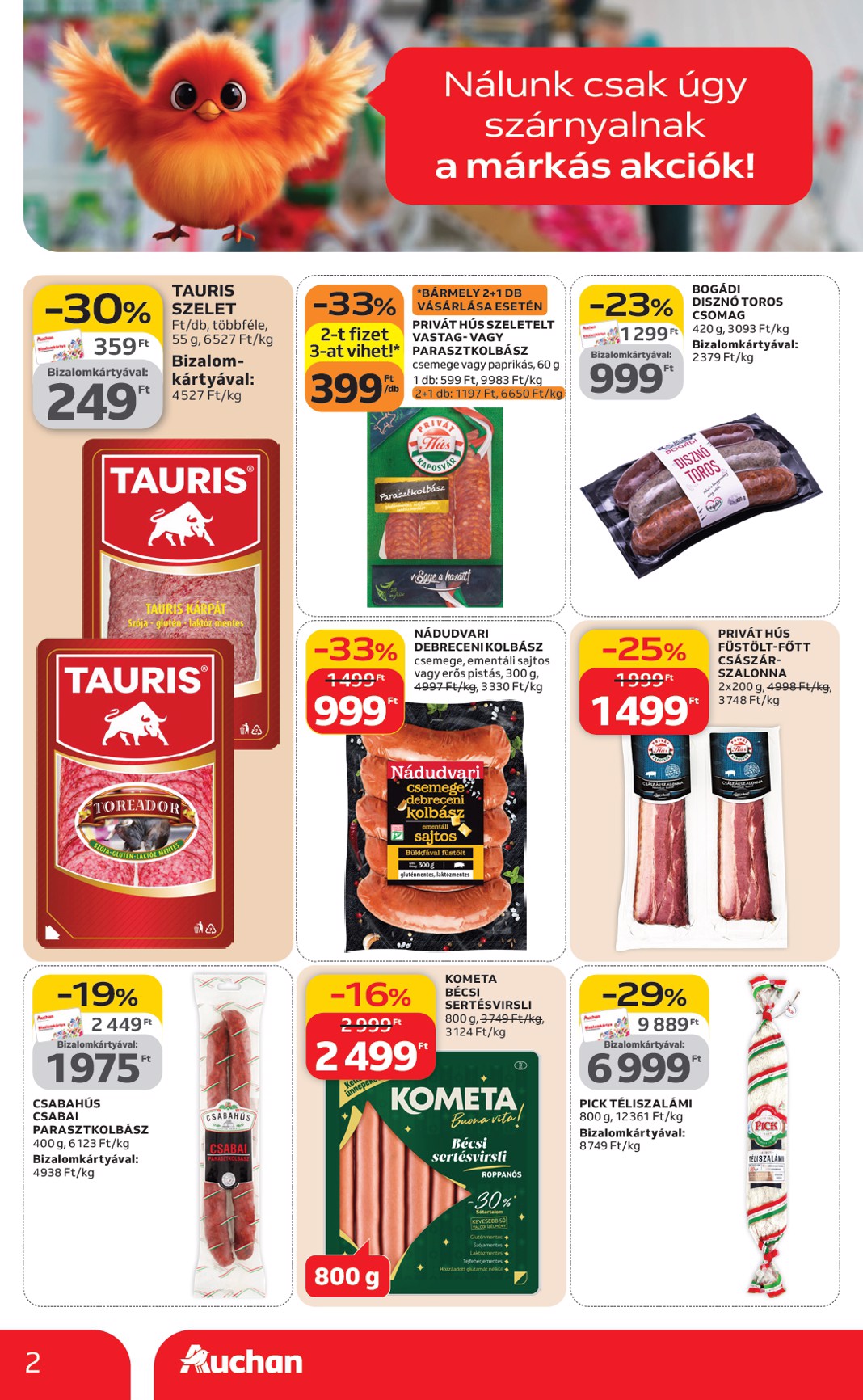 auchan - Auchan szupermarket - Kéthetes Szupermarket ajánlataink akciós újság, érvényes 2026.02.05. - 2026.02.18. - page: 2