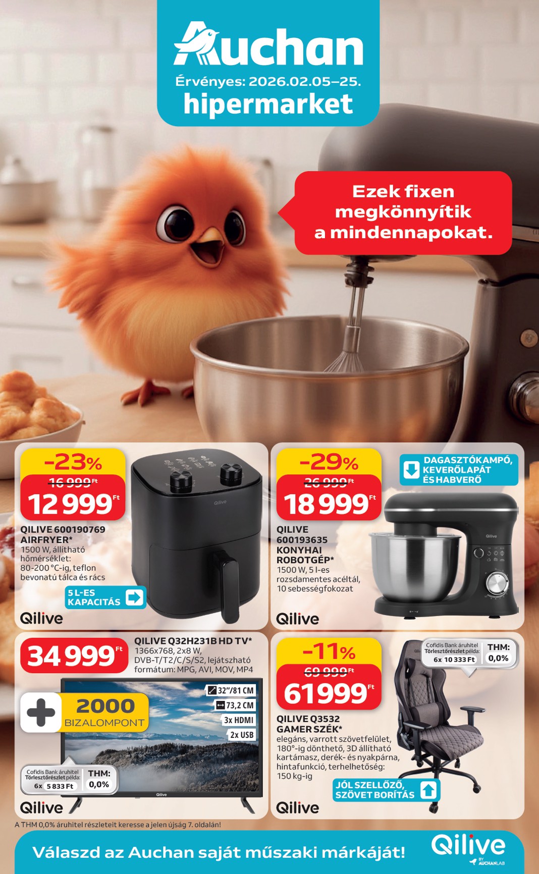 auchan - Auchan Hipermarket - Qilive ajánlataink akciós újság, érvényes 2026.02.05. - 2026.02.25.