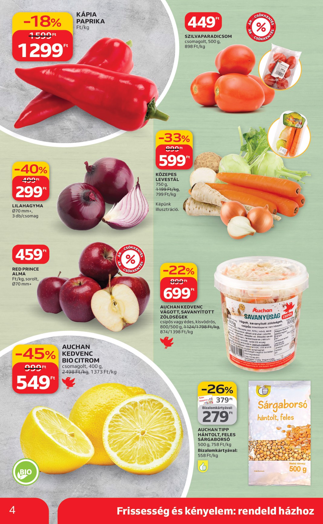 auchan - Auchan szupermarket akciós újság, érvényes 2026.02.05. - 2026.02.11. - page: 4