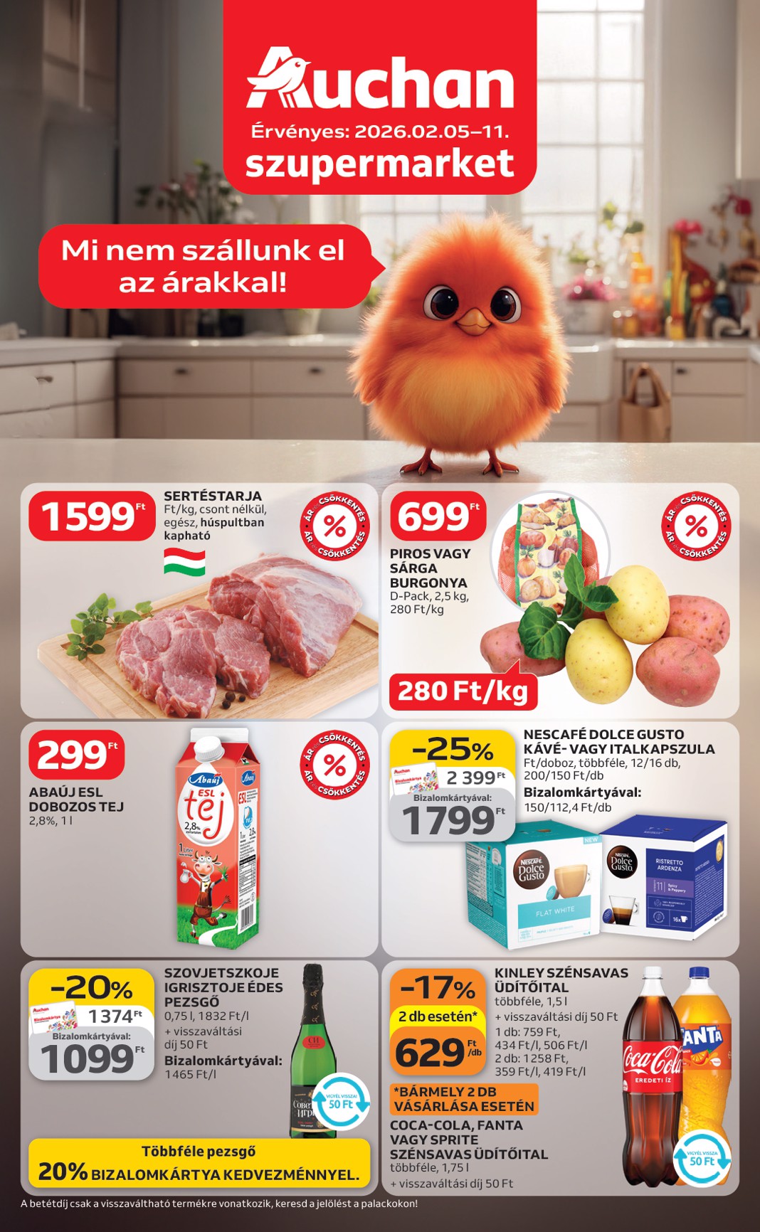 auchan - Auchan szupermarket akciós újság, érvényes 2026.02.05. - 2026.02.11.
