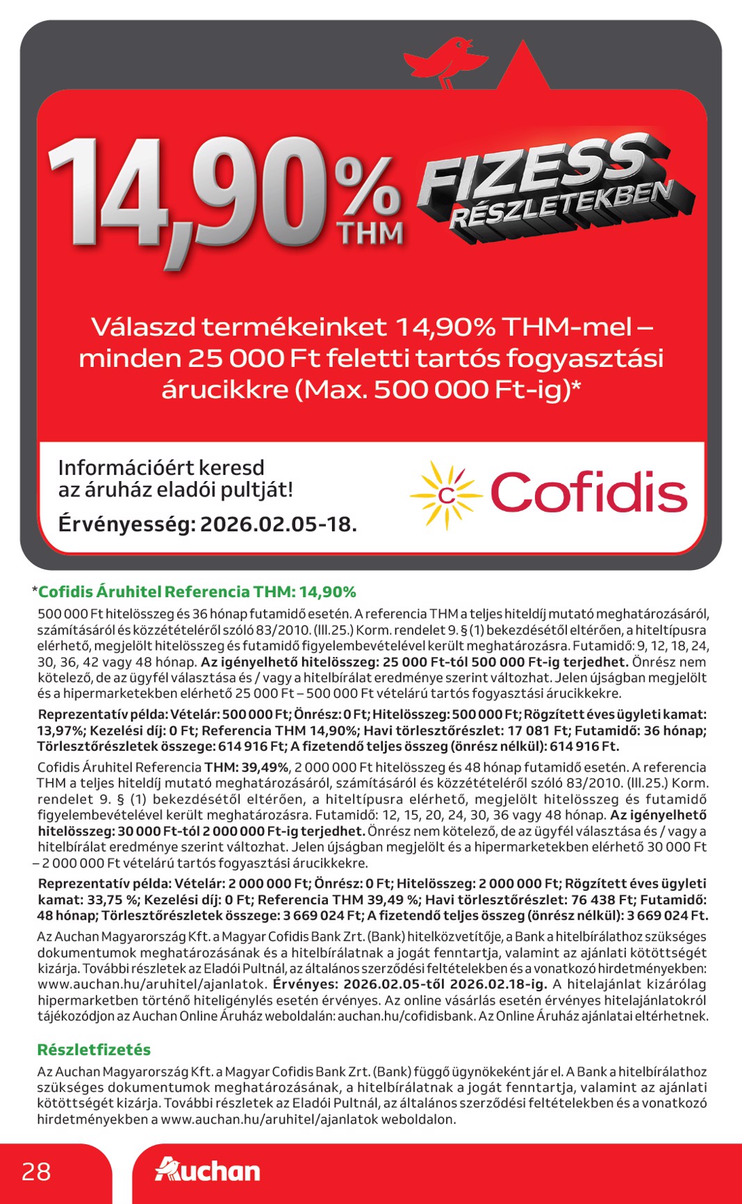 auchan - Auchan Hipermarket akciós újság, érvényes 2026.02.05. - 2026.02.11. - page: 28