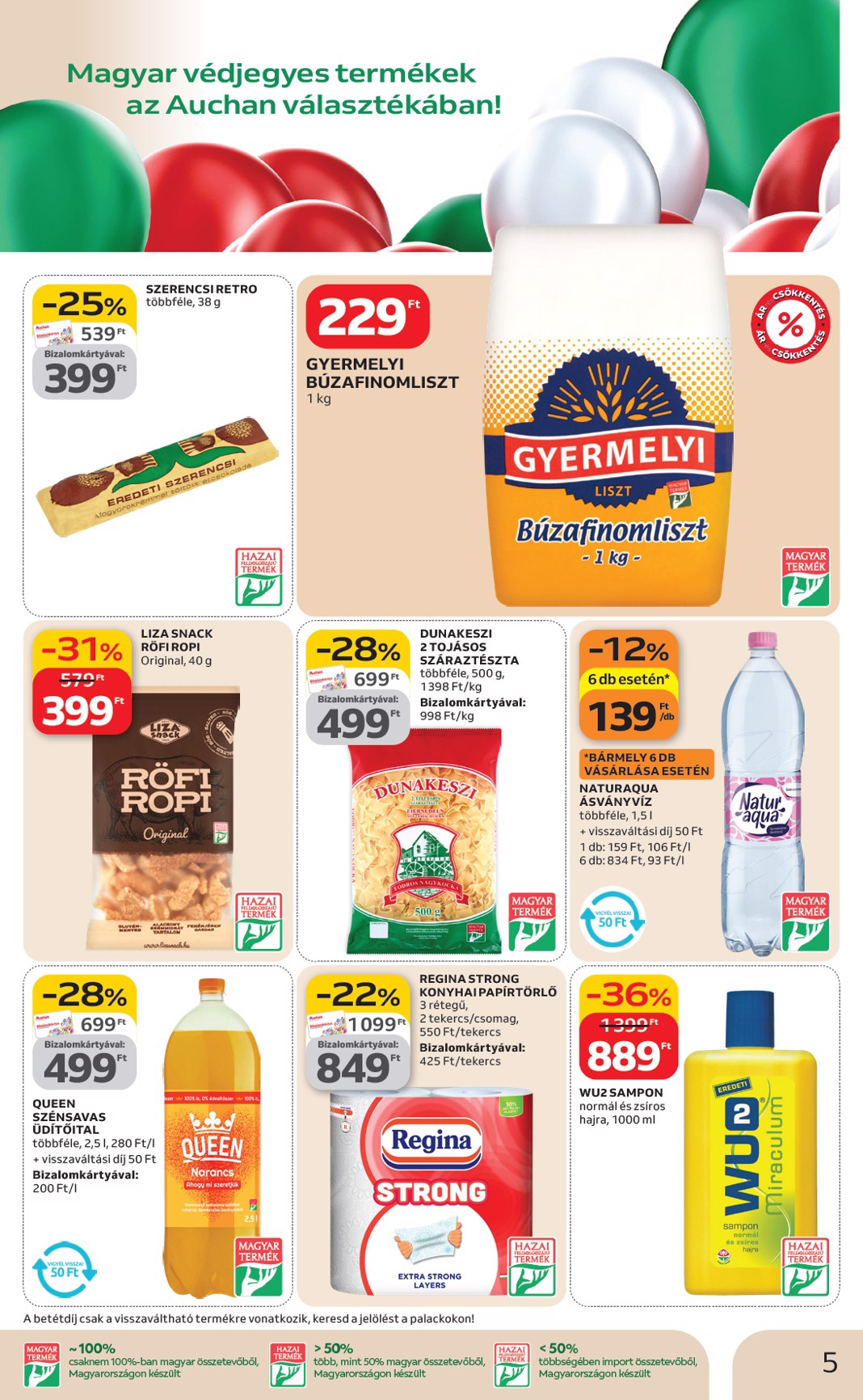 auchan - Auchan szupermarket akciós újság, érvényes 2026.02.12. - 2026.02.18. - page: 5