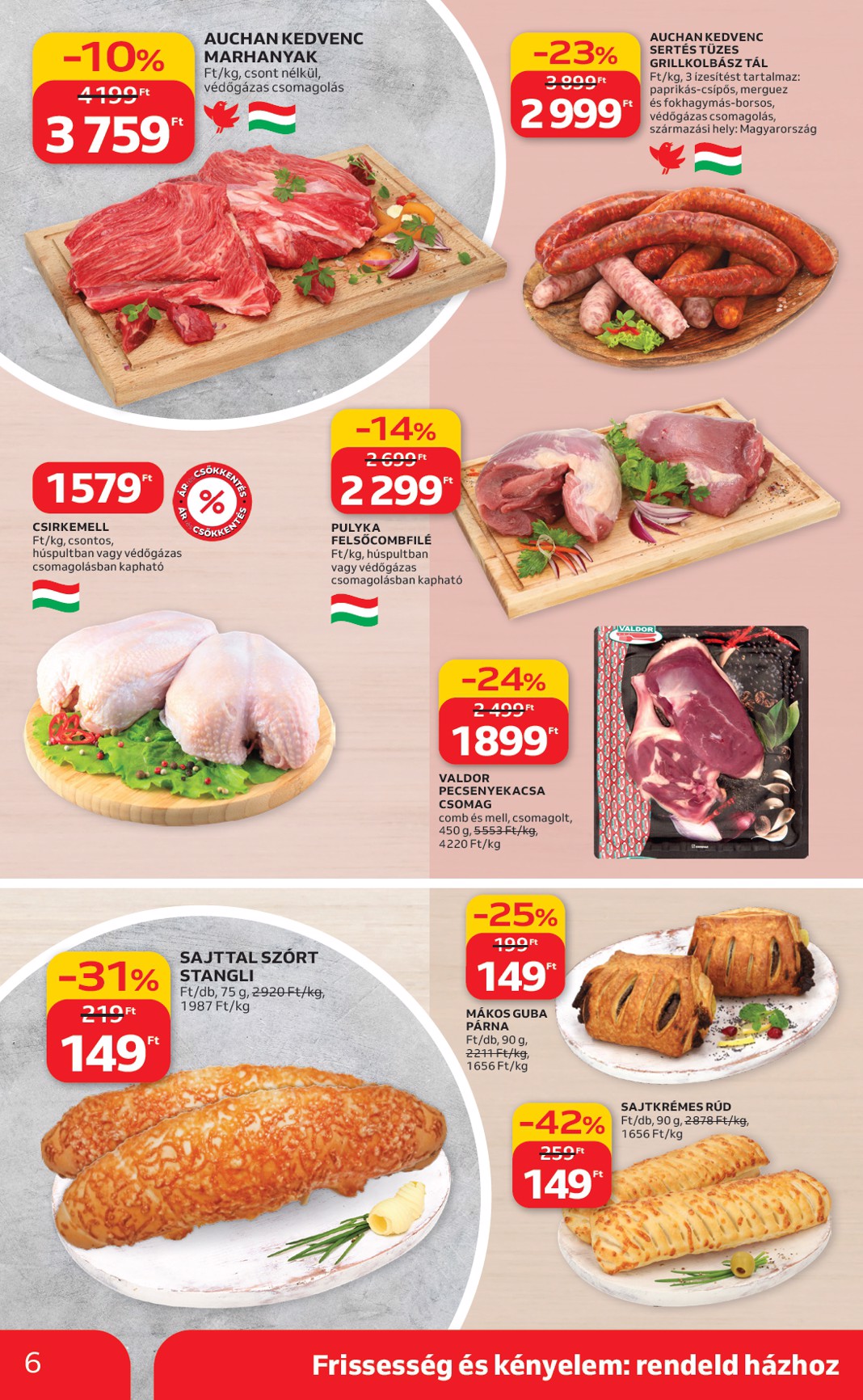 auchan - Auchan szupermarket akciós újság, érvényes 2026.02.12. - 2026.02.18. - page: 6