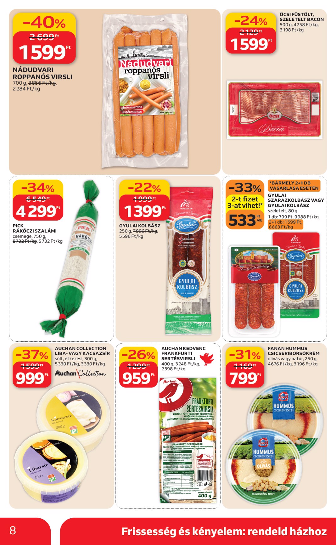 auchan - Auchan szupermarket akciós újság, érvényes 2026.02.12. - 2026.02.18. - page: 8