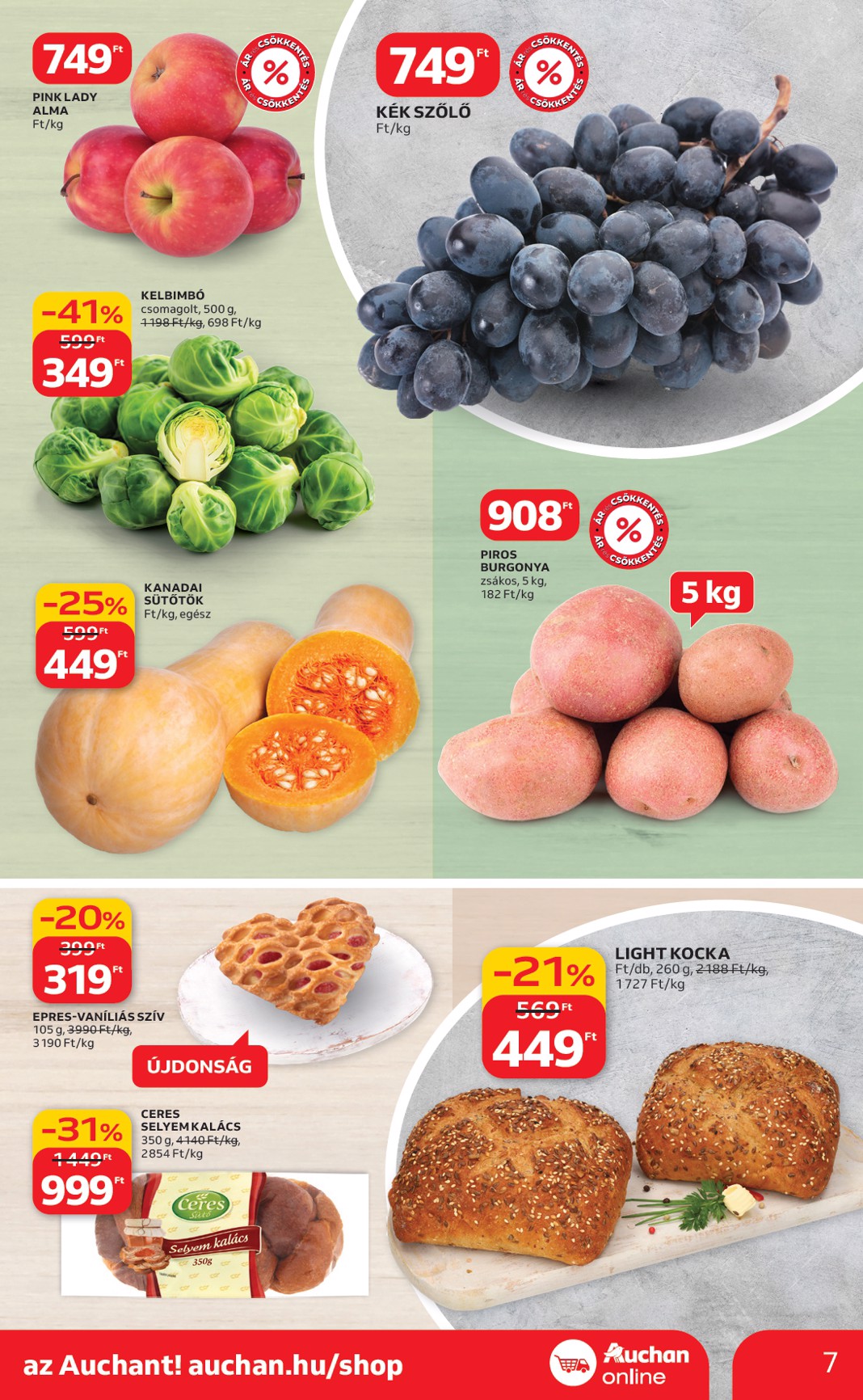 auchan - Auchan szupermarket akciós újság, érvényes 2026.02.12. - 2026.02.18. - page: 7