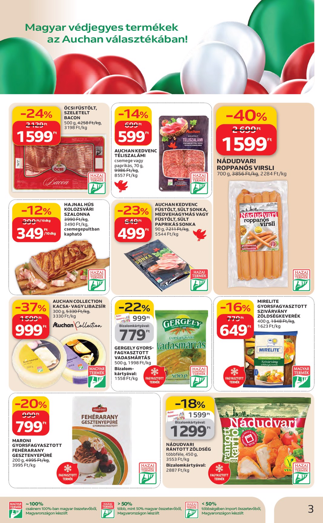 auchan - Auchan Hipermarket akciós újság, érvényes 2026.02.12. - 2026.02.18. - page: 3
