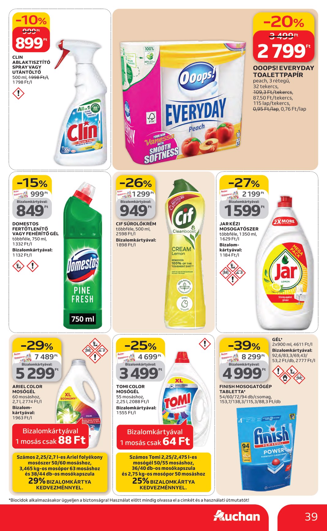 auchan - Auchan Hipermarket akciós újság, érvényes 2026.02.12. - 2026.02.18. - page: 39