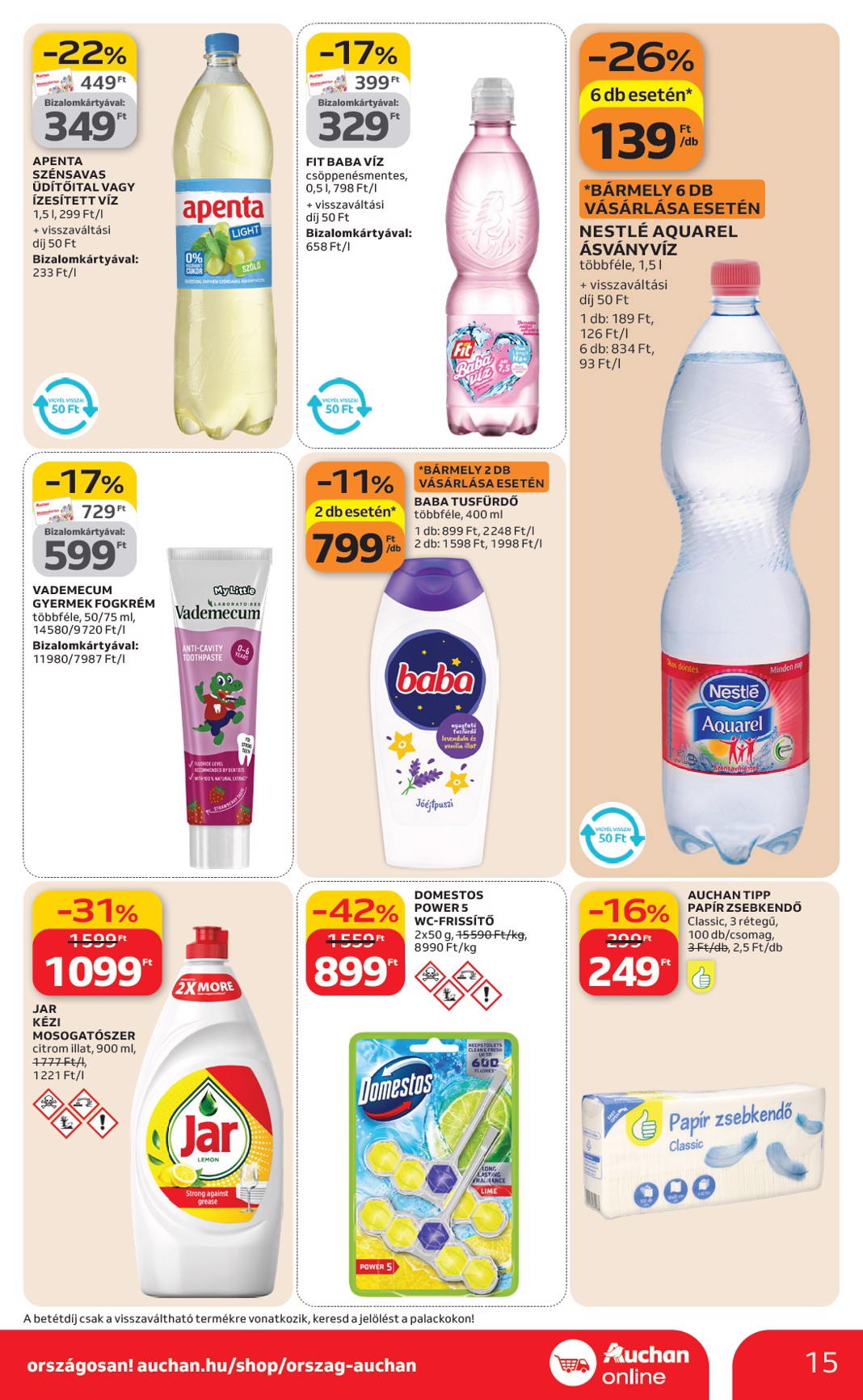auchan - Auchan szupermarket akciós újság, érvényes 2026.02.19. - 2026.02.25. - page: 15