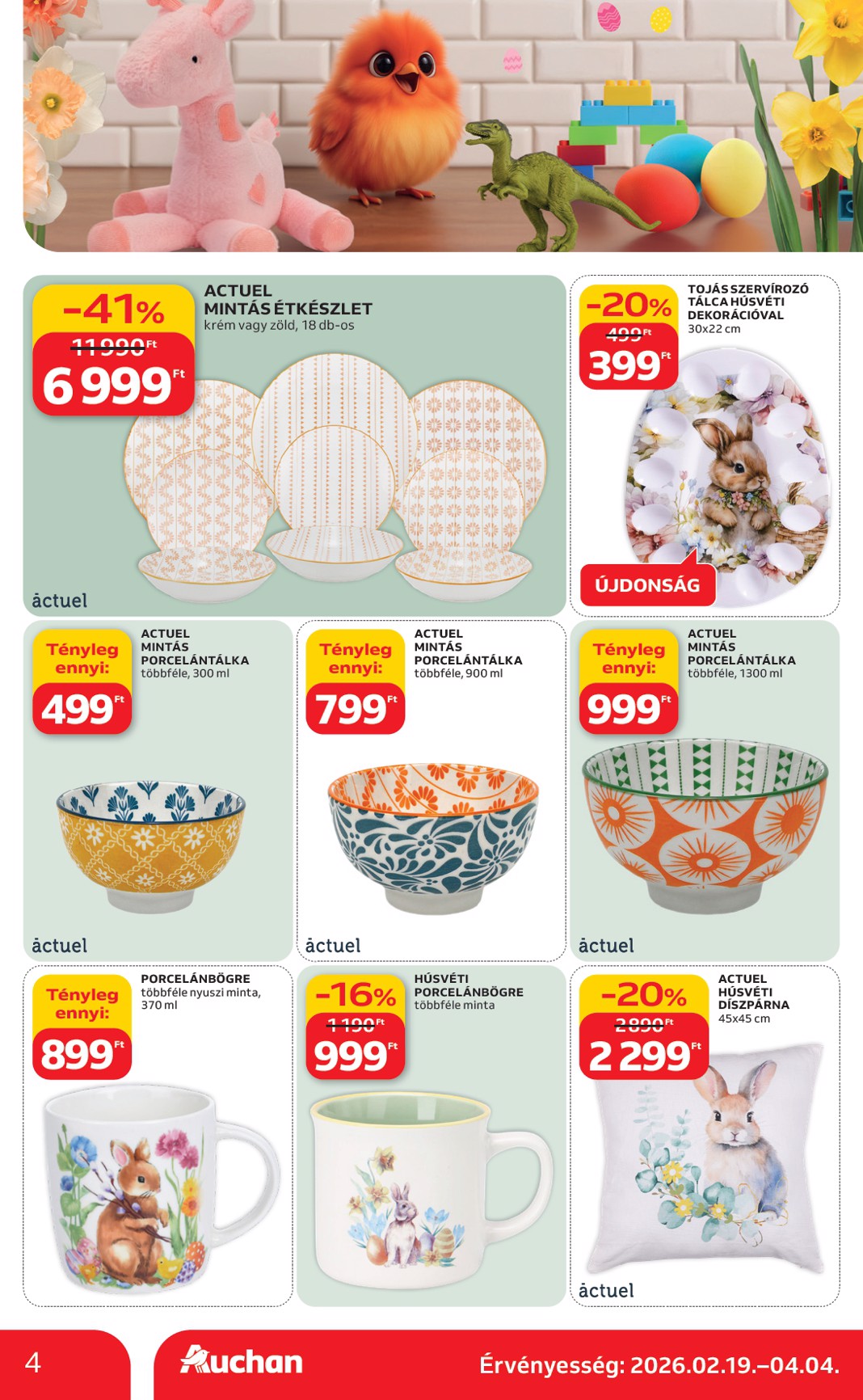 auchan - Auchan szupermarket akciós újság, érvényes 2026.02.19. - 2026.02.25. - page: 4