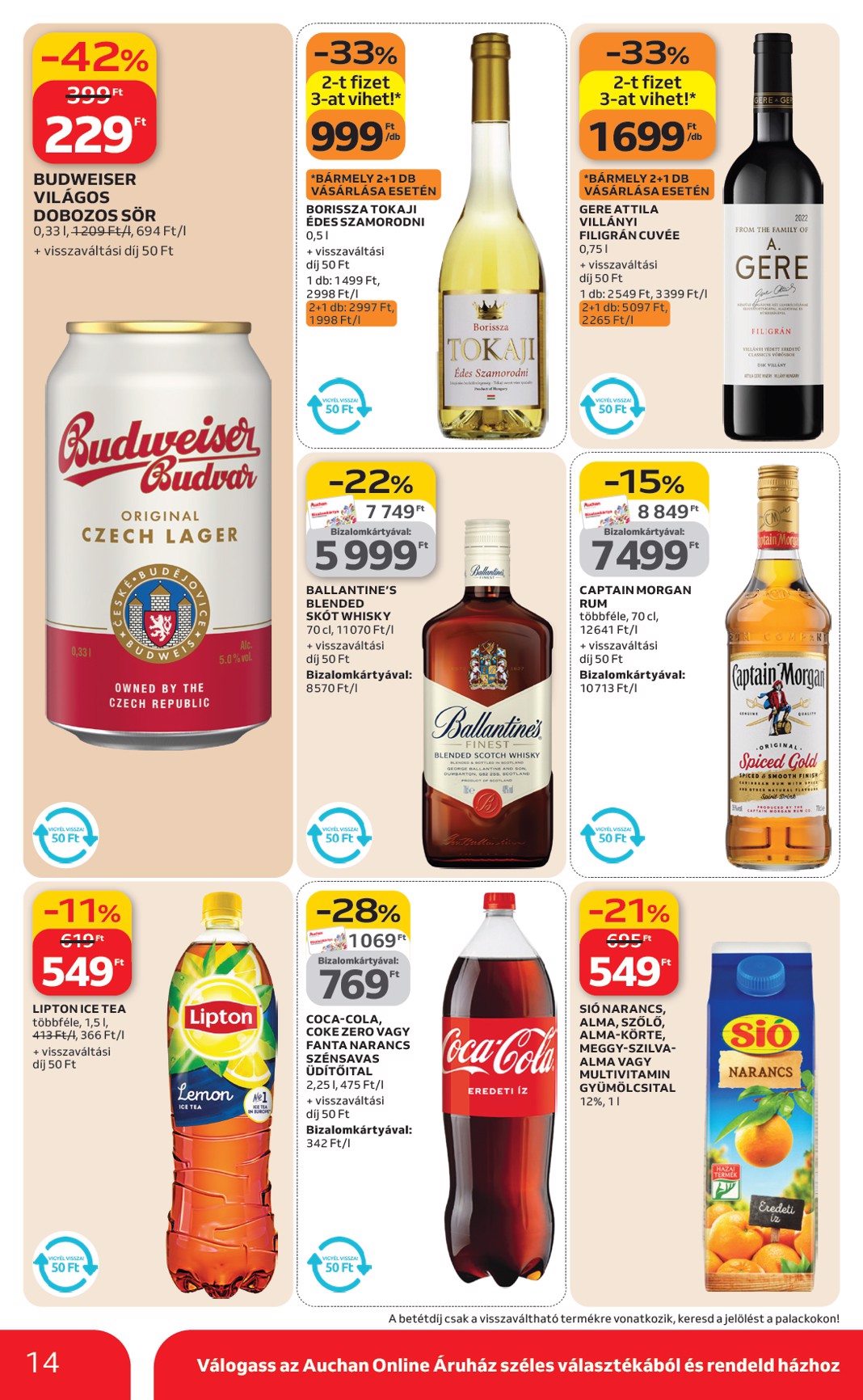 auchan - Auchan szupermarket akciós újság, érvényes 2026.02.19. - 2026.02.25. - page: 14