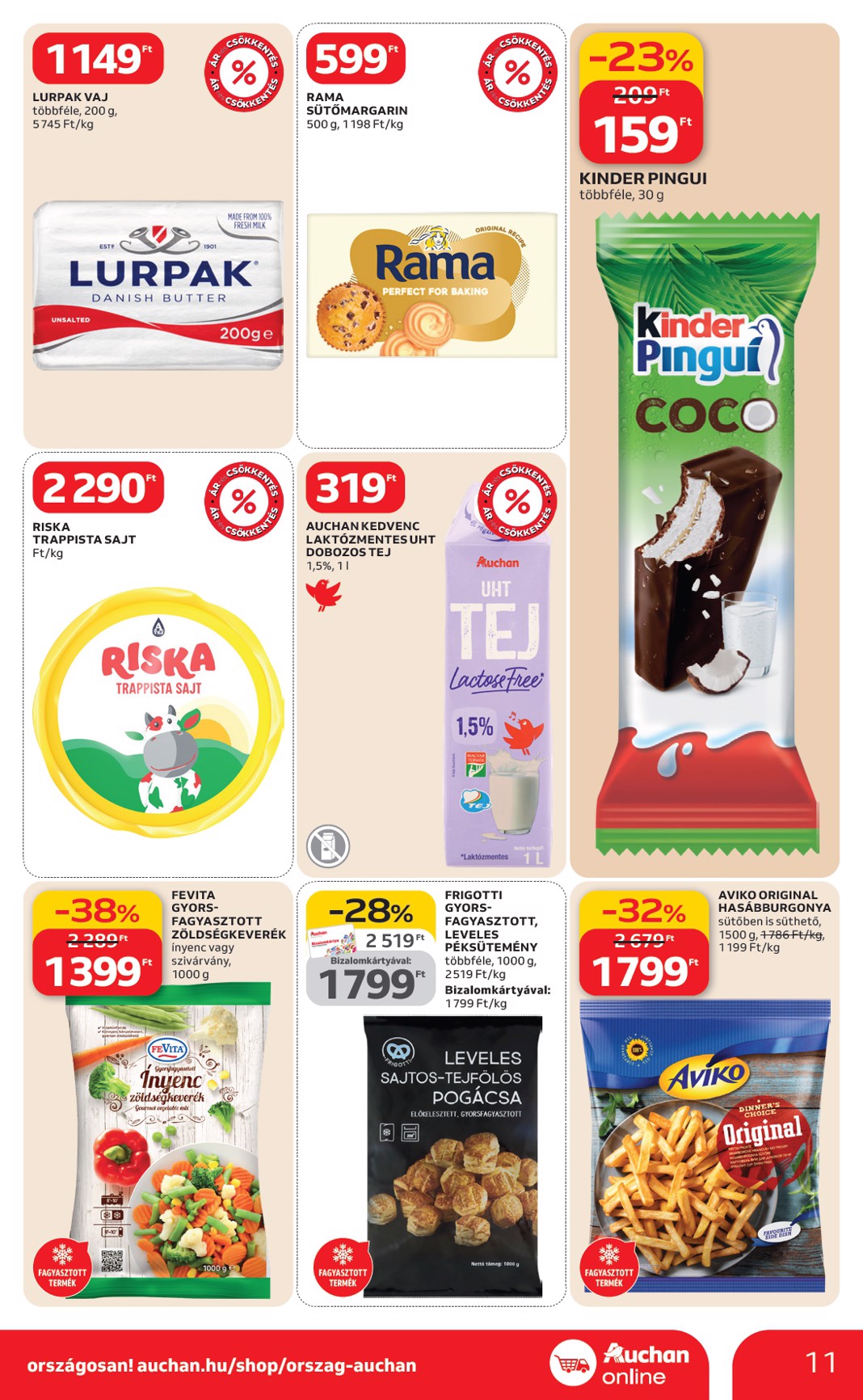 auchan - Auchan szupermarket akciós újság, érvényes 2026.02.19. - 2026.02.25. - page: 11