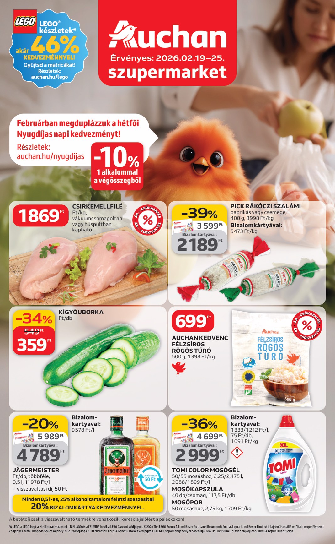 auchan - Auchan szupermarket akciós újság, érvényes 2026.02.19. - 2026.02.25.