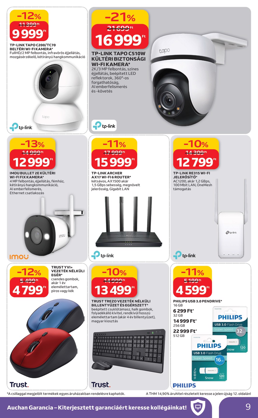 auchan - Auchan hipermarket - Elektronikai ajánlataink akciós újság, érvényes 2026.02.19. - 2026.03.04. - page: 9