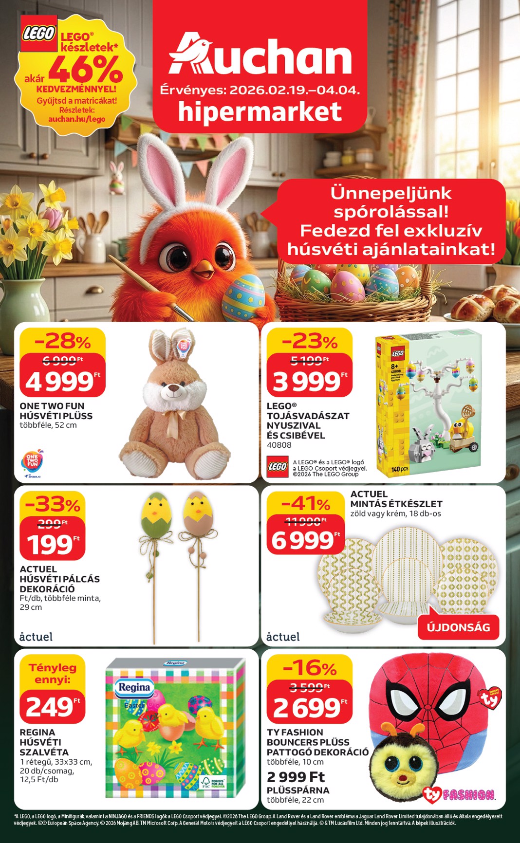 auchan - Auchan hipermarket - Húsvéti ajánlataink akciós újság, érvényes 2026.02.19. - 2026.04.04.