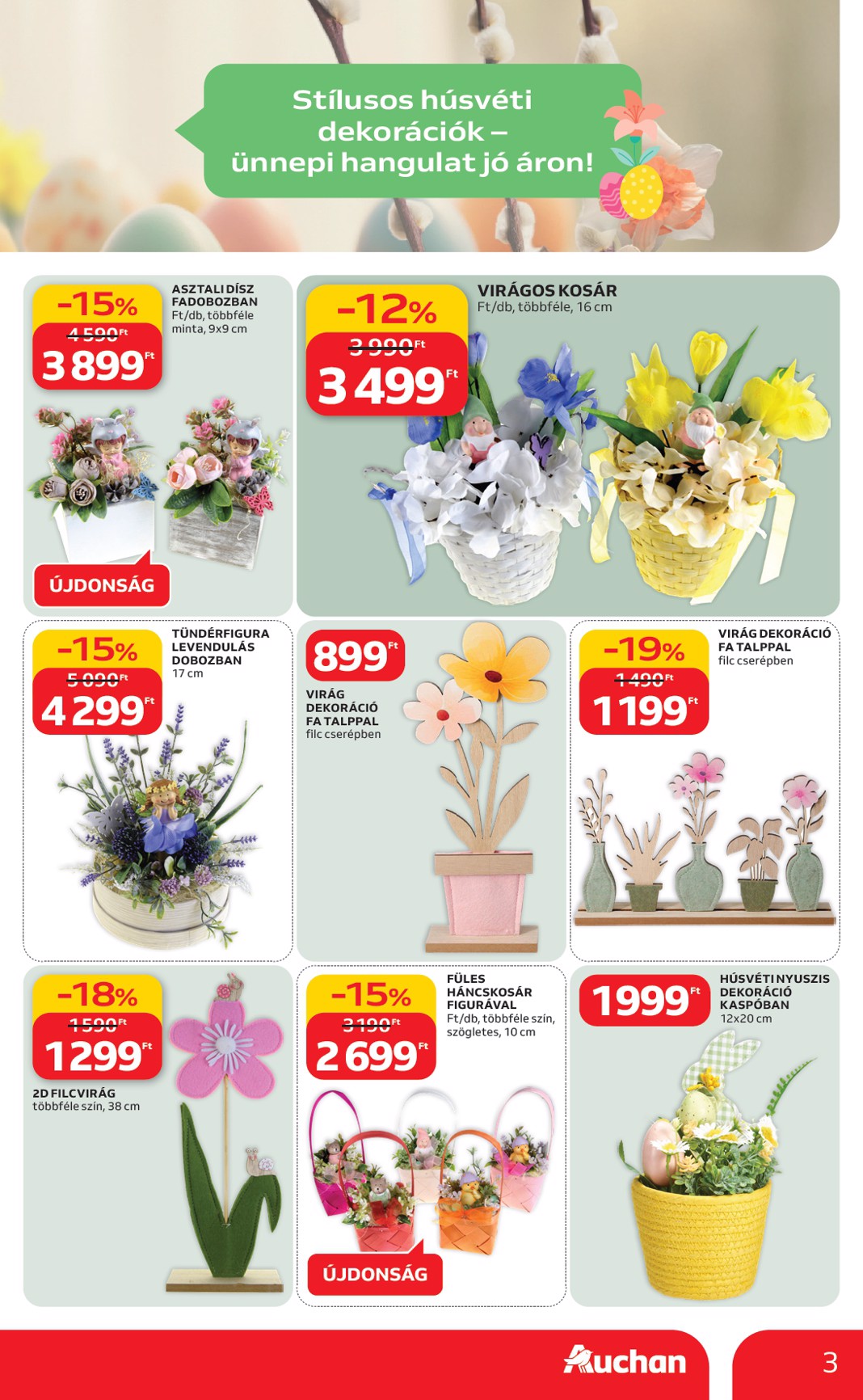 auchan - Auchan hipermarket - Húsvéti ajánlataink akciós újság, érvényes 2026.02.19. - 2026.04.04. - page: 3