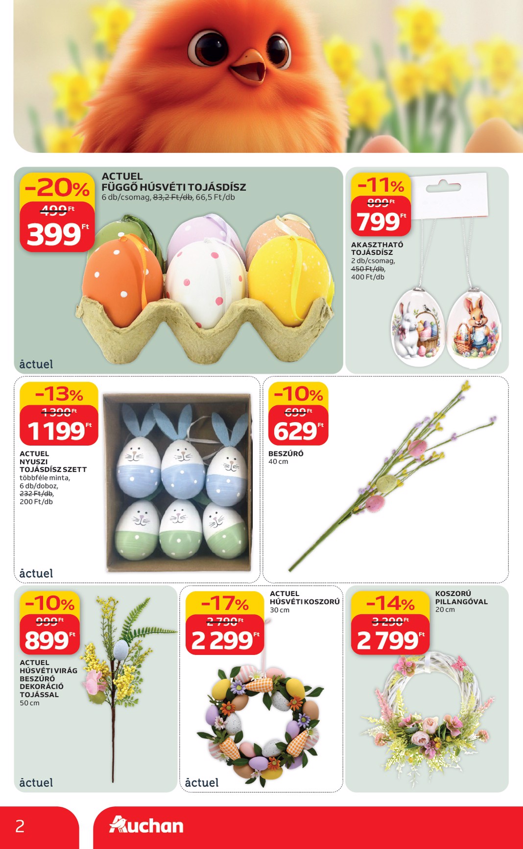 auchan - Auchan hipermarket - Húsvéti ajánlataink akciós újság, érvényes 2026.02.19. - 2026.04.04. - page: 2