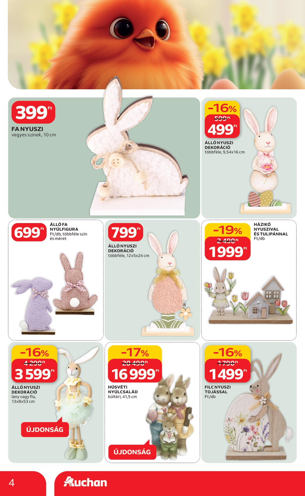 auchan - Auchan hipermarket - Húsvéti ajánlataink akciós újság, érvényes 2026.02.19. - 2026.04.04. - page: 4