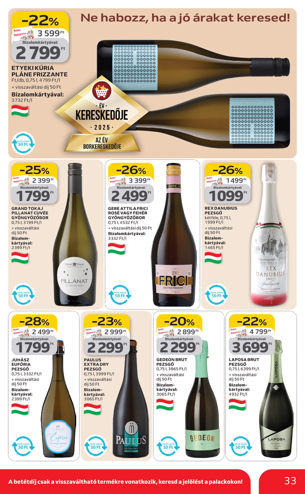 auchan - Auchan hipermarket akciós újság, érvényes 2026.02.19. - 2026.02.25. - page: 33