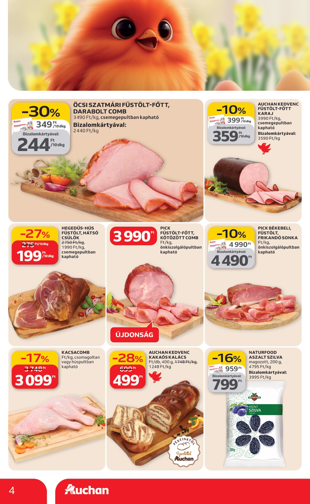 auchan - Auchan hipermarket akciós újság, érvényes 2026.02.19. - 2026.02.25. - page: 4