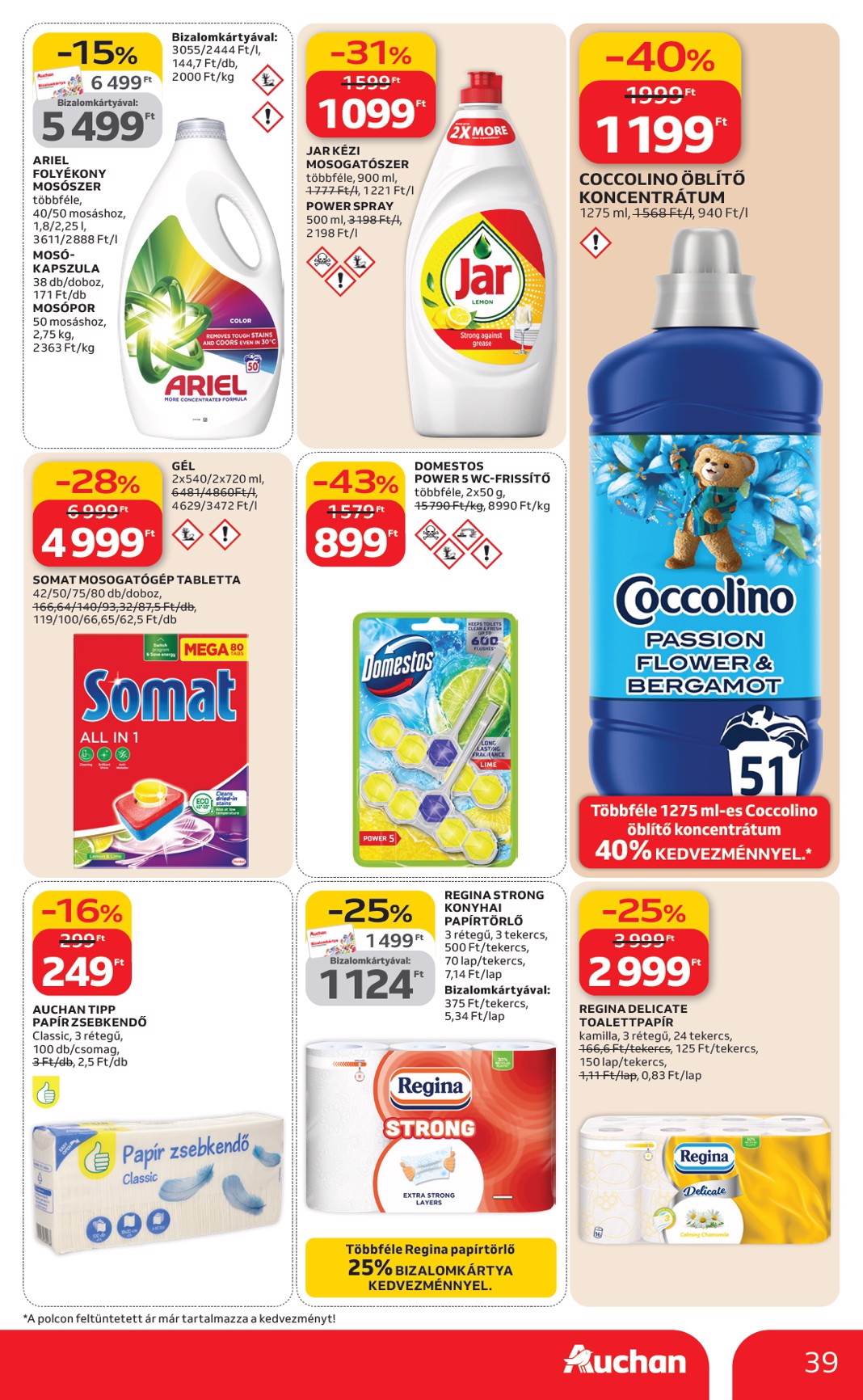 auchan - Auchan hipermarket akciós újság, érvényes 2026.02.19. - 2026.02.25. - page: 39