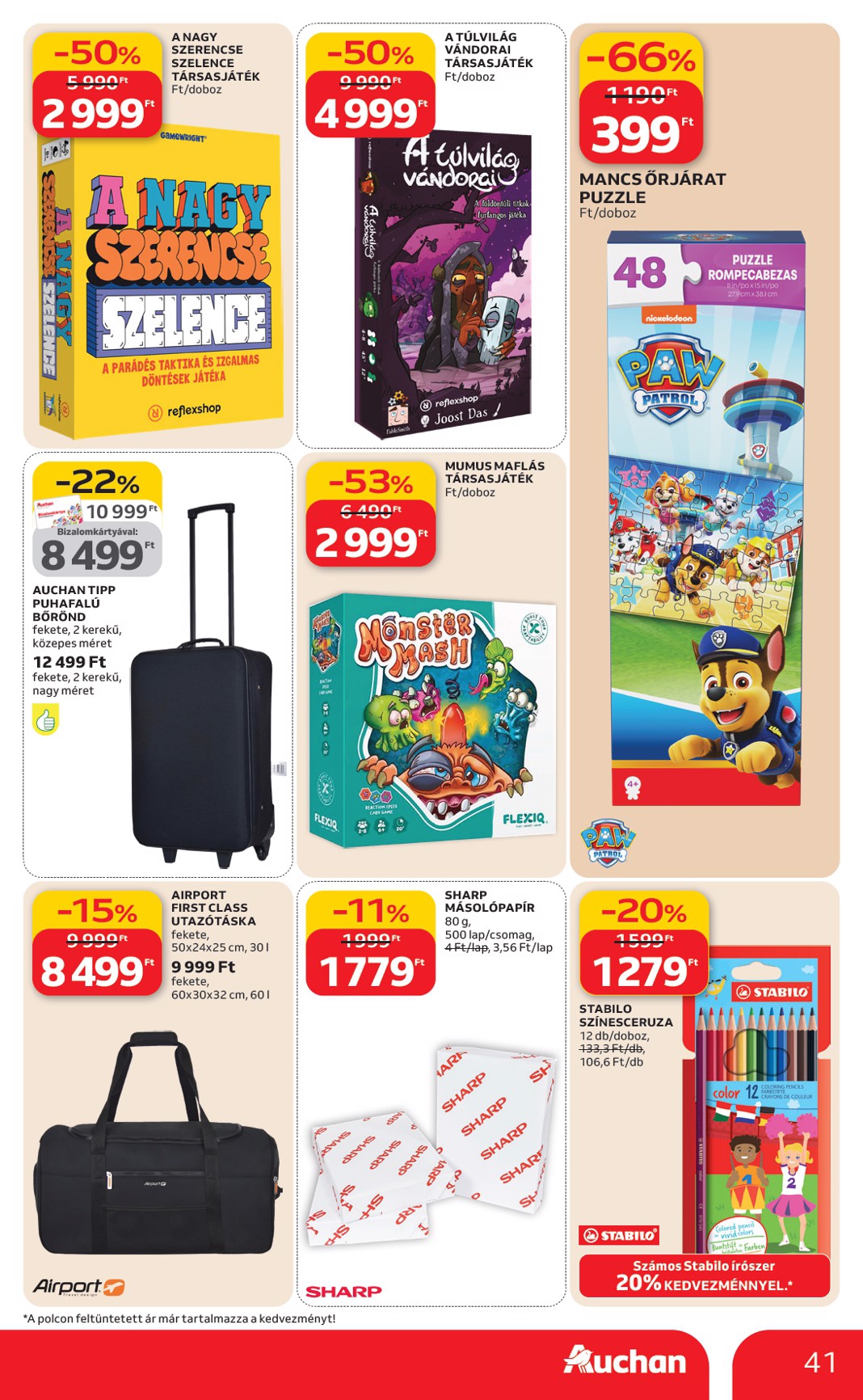 auchan - Auchan hipermarket akciós újság, érvényes 2026.02.19. - 2026.02.25. - page: 41