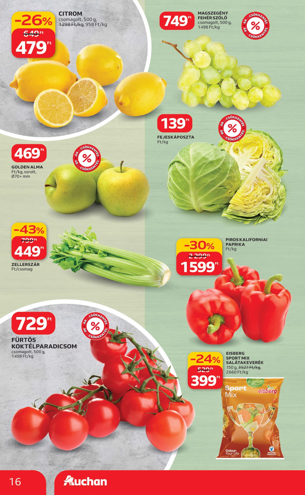 auchan - Auchan hipermarket akciós újság, érvényes 2026.02.19. - 2026.02.25. - page: 16