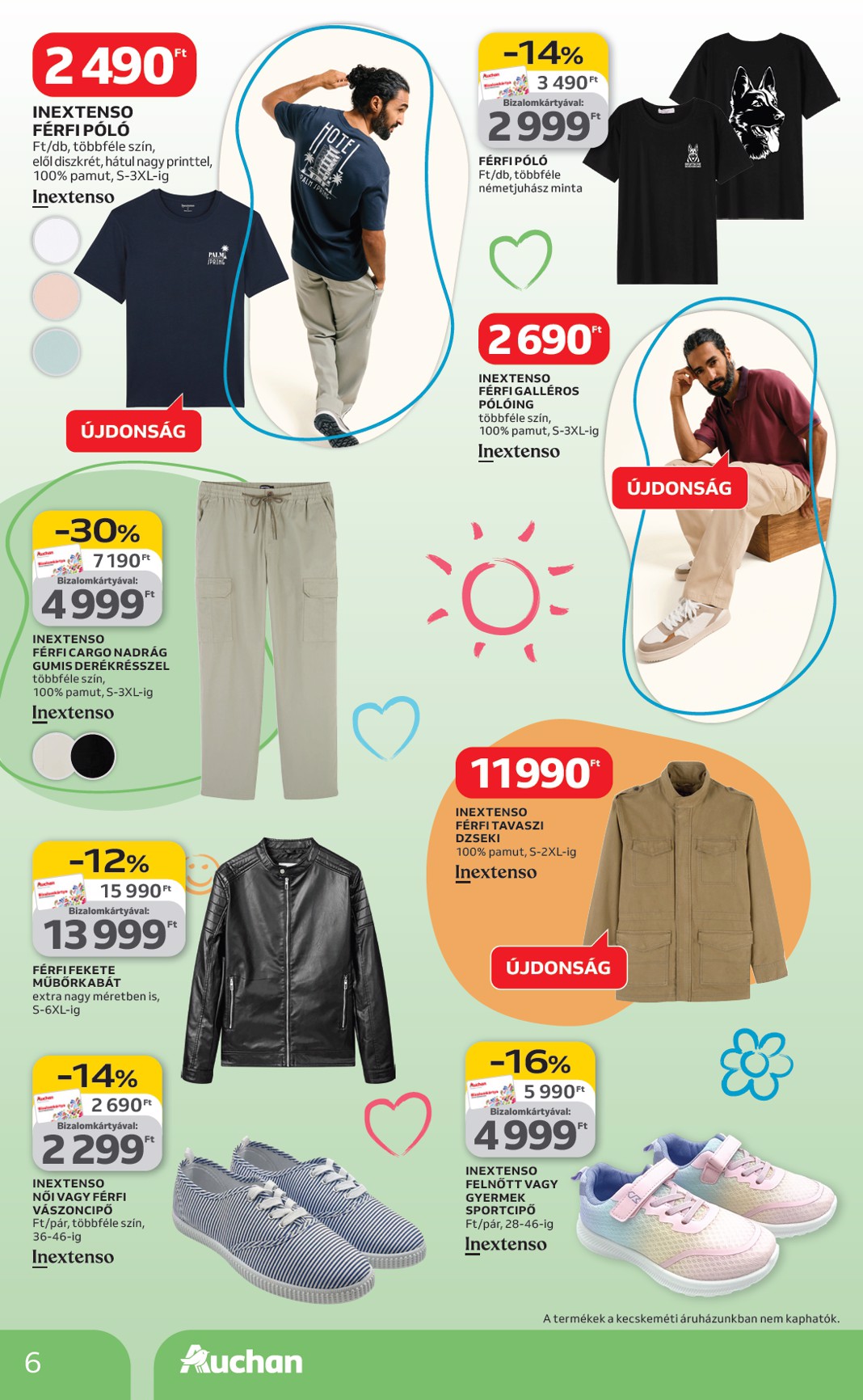 auchan - Auchan Hipermarket - Tavaszi textil ajánlataink akciós újság, érvényes 2026.03.05. - 2026.04.01. - page: 6