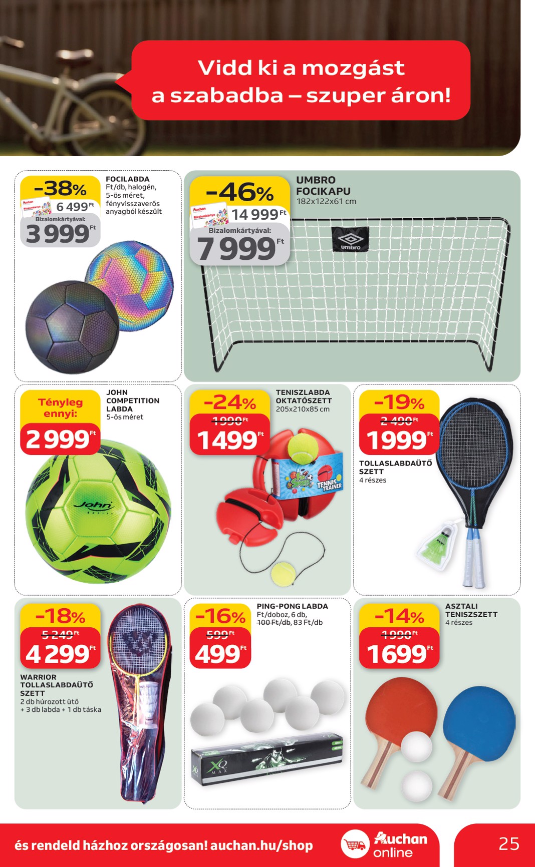 auchan - Auchan Hipermarket - Ki a szabadba akciós újság, érvényes 2026.03.05. - 2026.04.04. - page: 25