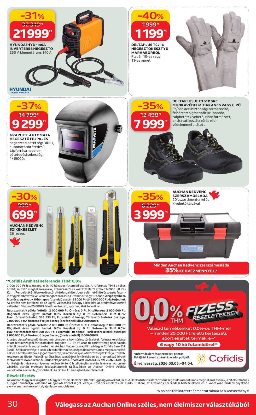 auchan - Auchan Hipermarket - Ki a szabadba akciós újság, érvényes 2026.03.05. - 2026.04.04. - page: 30