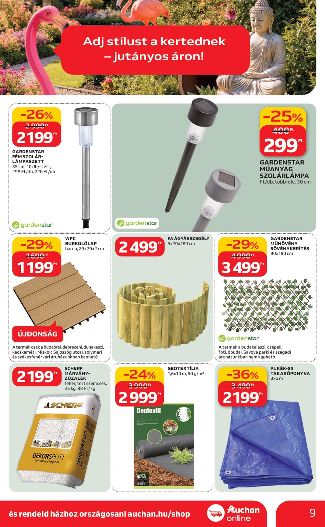 auchan - Auchan Hipermarket - Ki a szabadba akciós újság, érvényes 2026.03.05. - 2026.04.04. - page: 9