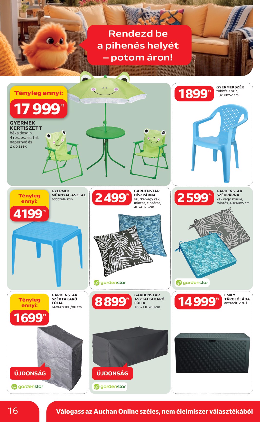 auchan - Auchan Hipermarket - Ki a szabadba akciós újság, érvényes 2026.03.05. - 2026.04.04. - page: 16