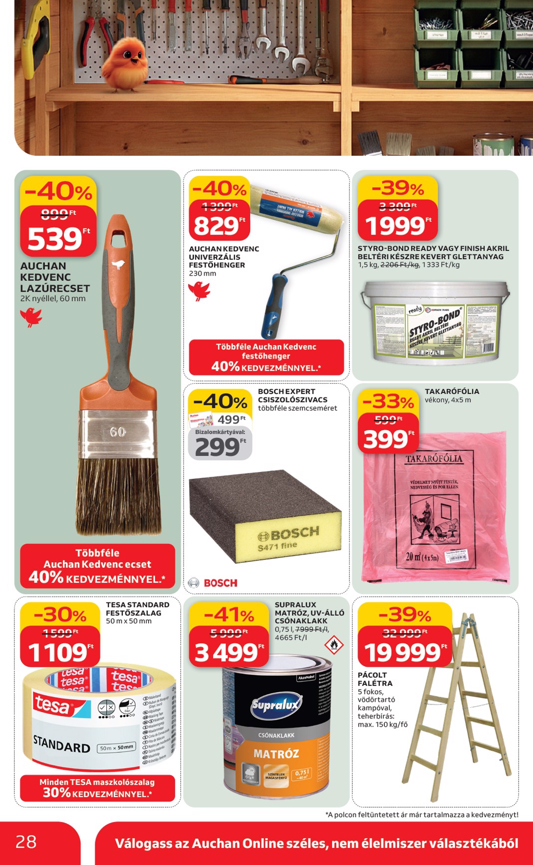 auchan - Auchan Hipermarket - Ki a szabadba akciós újság, érvényes 2026.03.05. - 2026.04.04. - page: 28