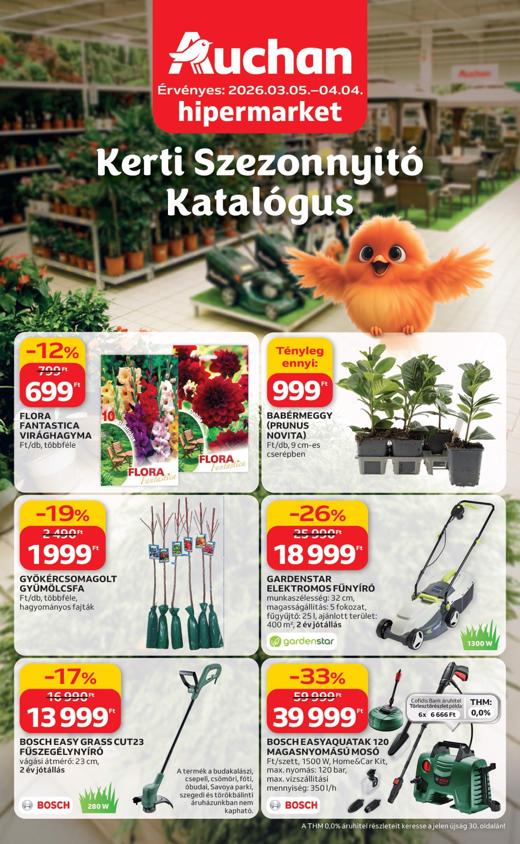 auchan - Auchan Hipermarket - Ki a szabadba akciós újság, érvényes 2026.03.05. - 2026.04.04.