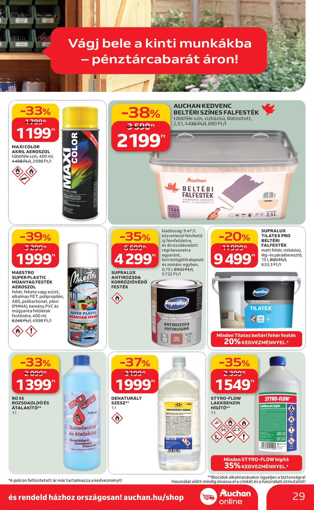 auchan - Auchan Hipermarket - Ki a szabadba akciós újság, érvényes 2026.03.05. - 2026.04.04. - page: 29