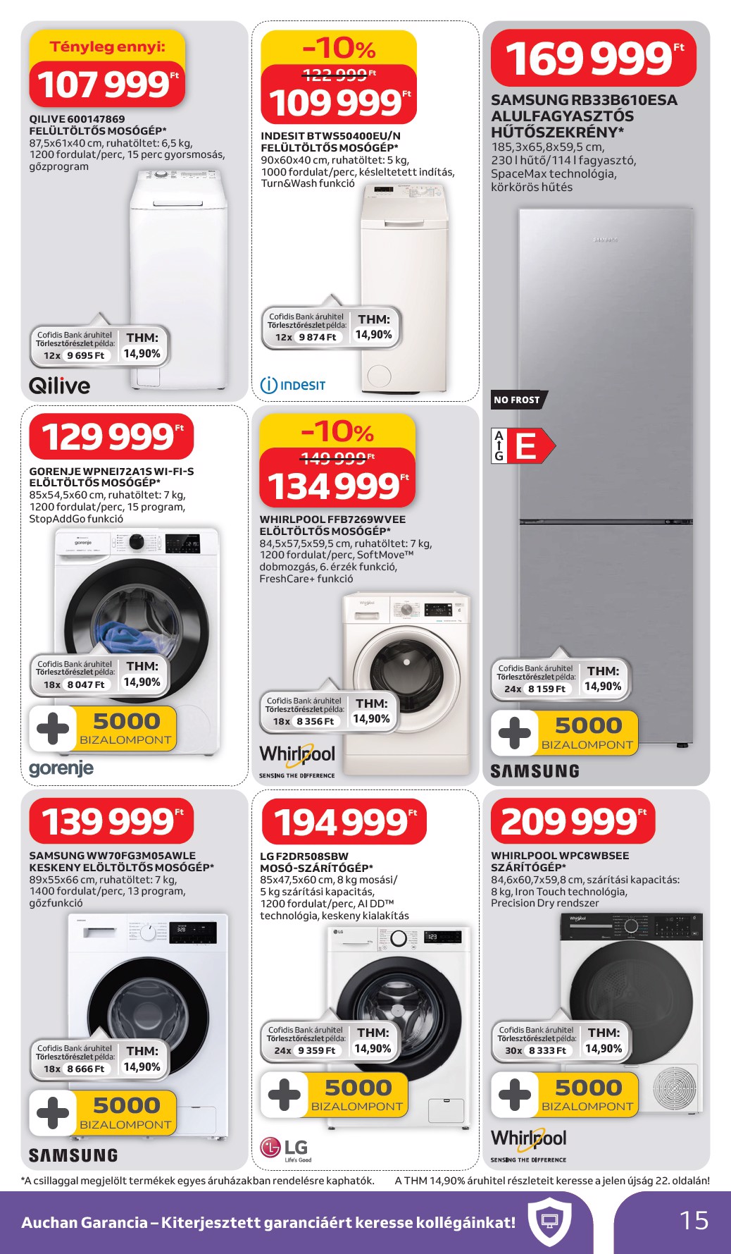 auchan - Auchan Hipermarket - Tavaszi nagytakarítás akciós újság, érvényes 2026.03.05. - 2026.03.18. - page: 15