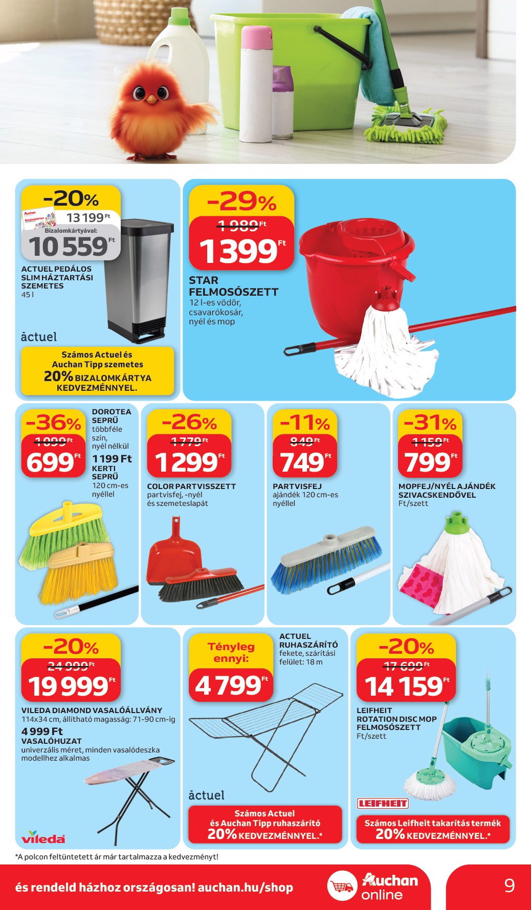 auchan - Auchan Hipermarket - Tavaszi nagytakarítás akciós újság, érvényes 2026.03.05. - 2026.03.18. - page: 9