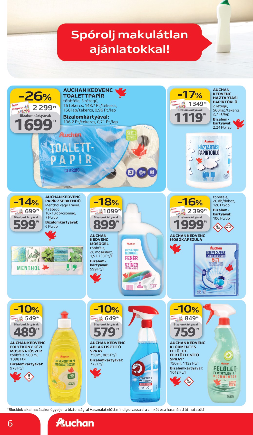 auchan - Auchan Hipermarket - Tavaszi nagytakarítás akciós újság, érvényes 2026.03.05. - 2026.03.18. - page: 6