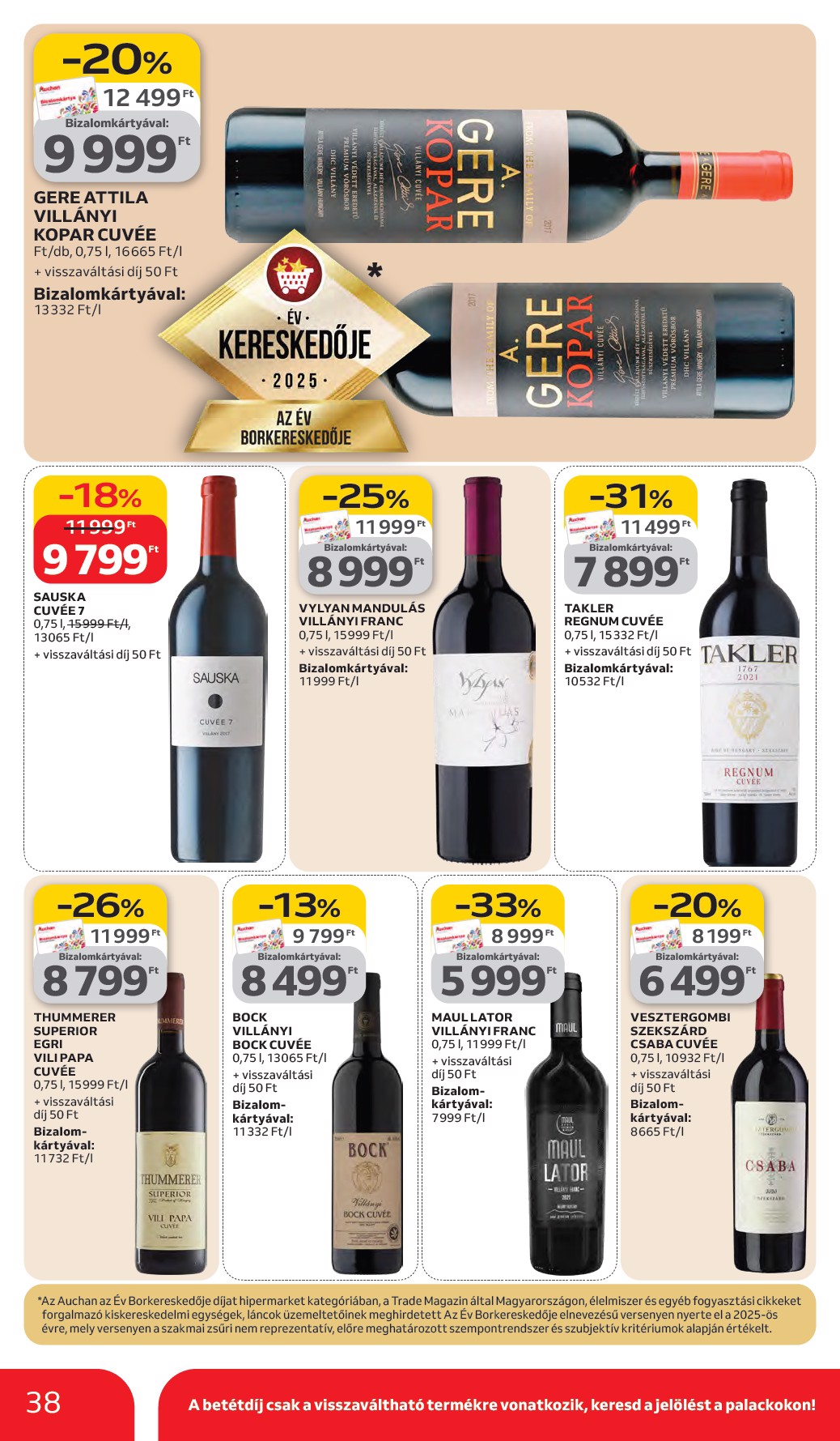 auchan - Auchan Hipermarket akciós újság, érvényes 2026.03.05. - 2026.03.11. - page: 38