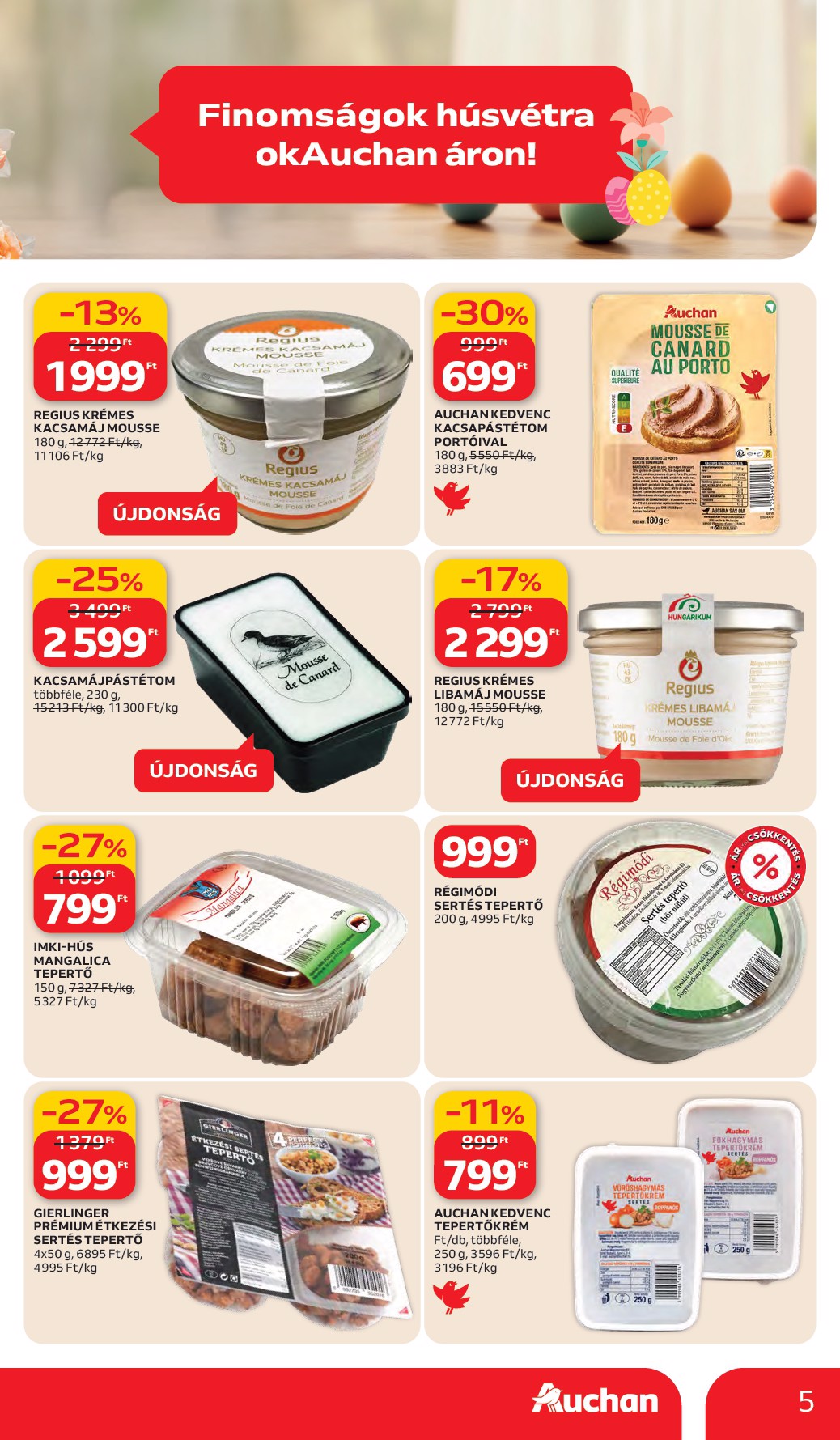 auchan - Auchan Hipermarket akciós újság, érvényes 2026.03.05. - 2026.03.11. - page: 5