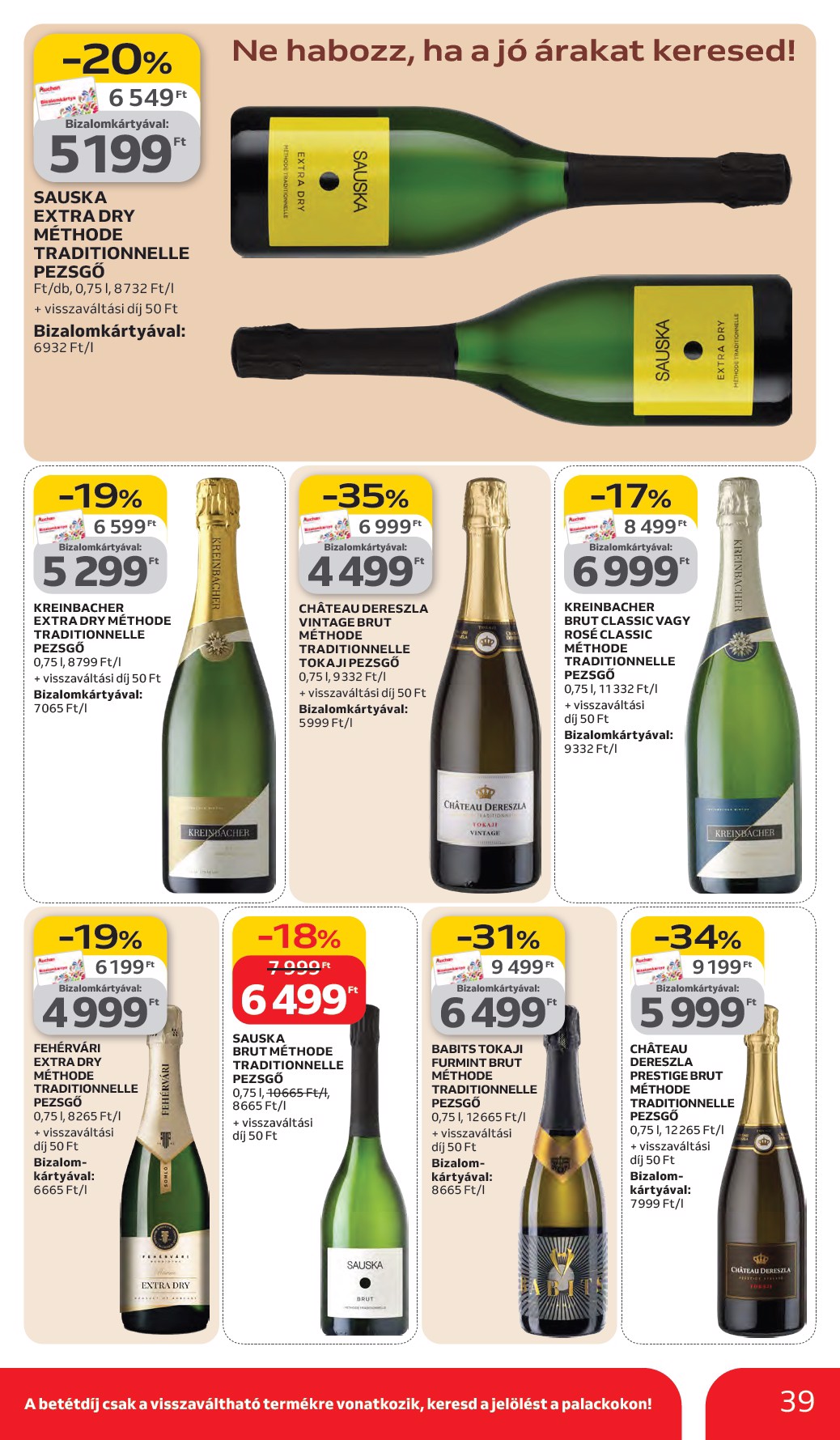 auchan - Auchan Hipermarket akciós újság, érvényes 2026.03.05. - 2026.03.11. - page: 39