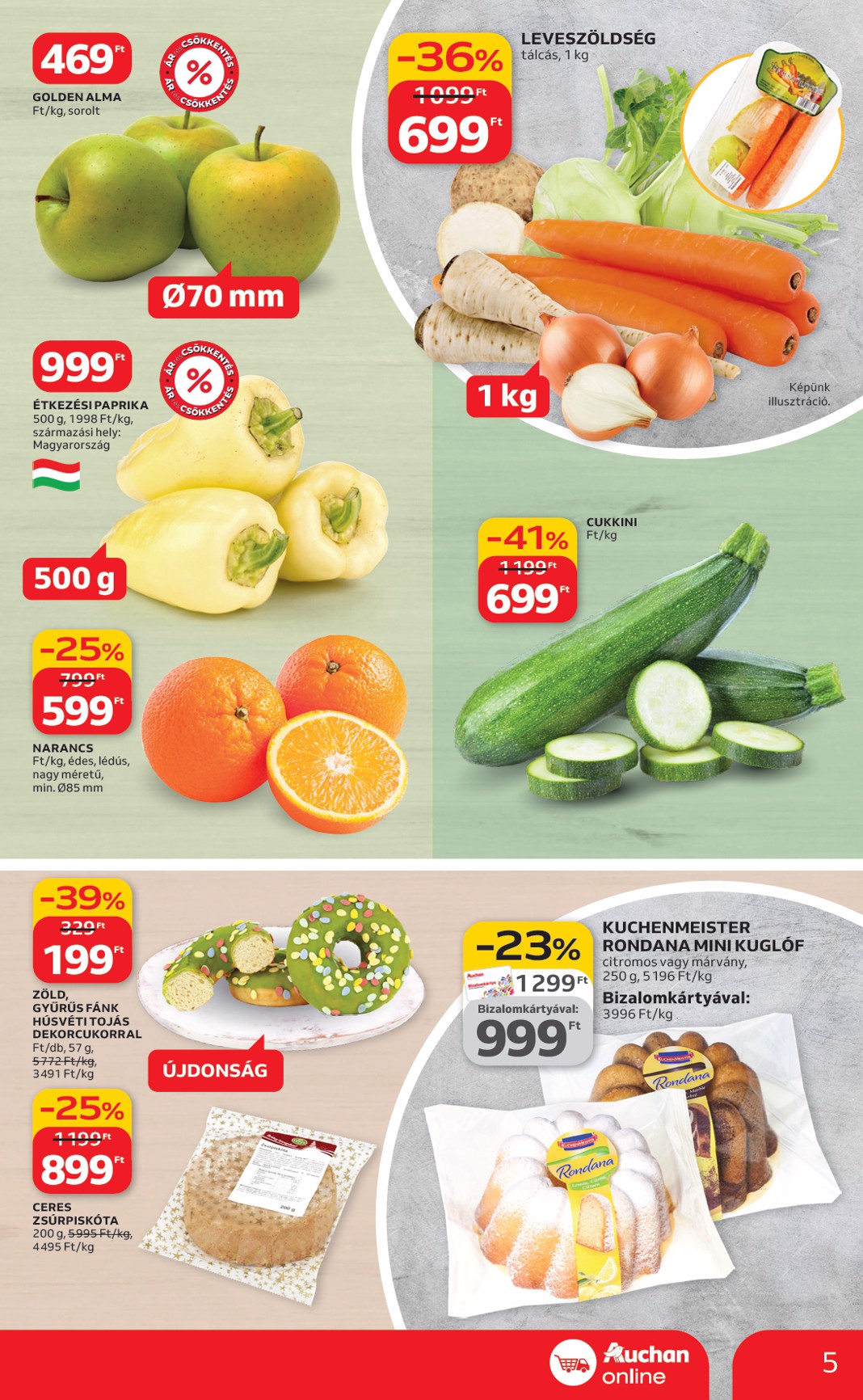 auchan - Auchan szupermarket akciós újság, érvényes 2026.03.12. - 2026.03.18. - page: 5