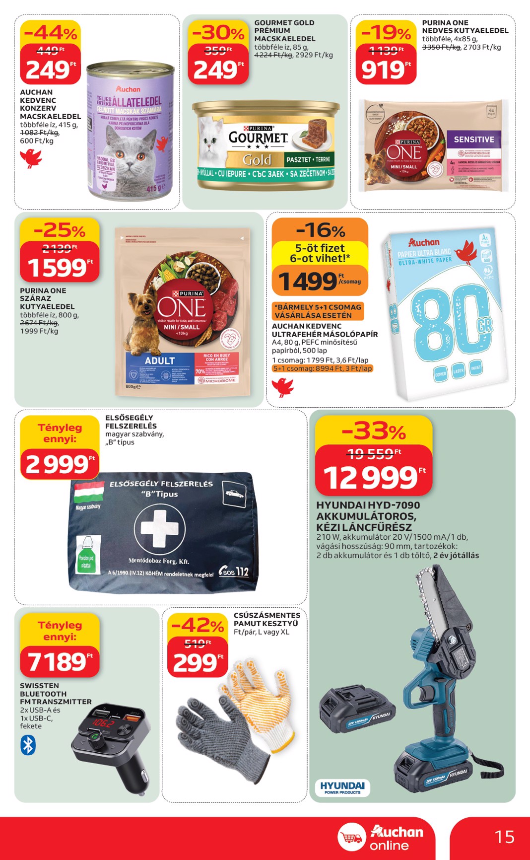 auchan - Auchan szupermarket akciós újság, érvényes 2026.03.12. - 2026.03.18. - page: 15