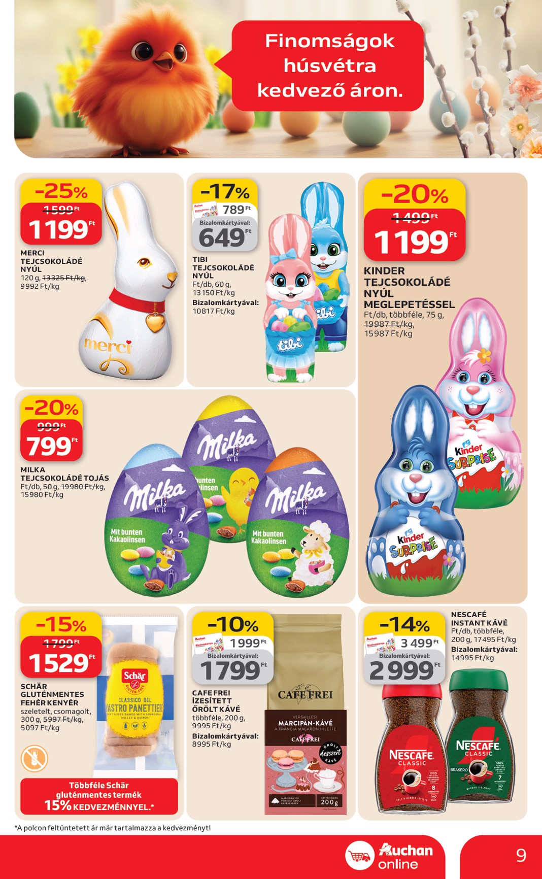 auchan - Auchan szupermarket akciós újság, érvényes 2026.03.12. - 2026.03.18. - page: 9