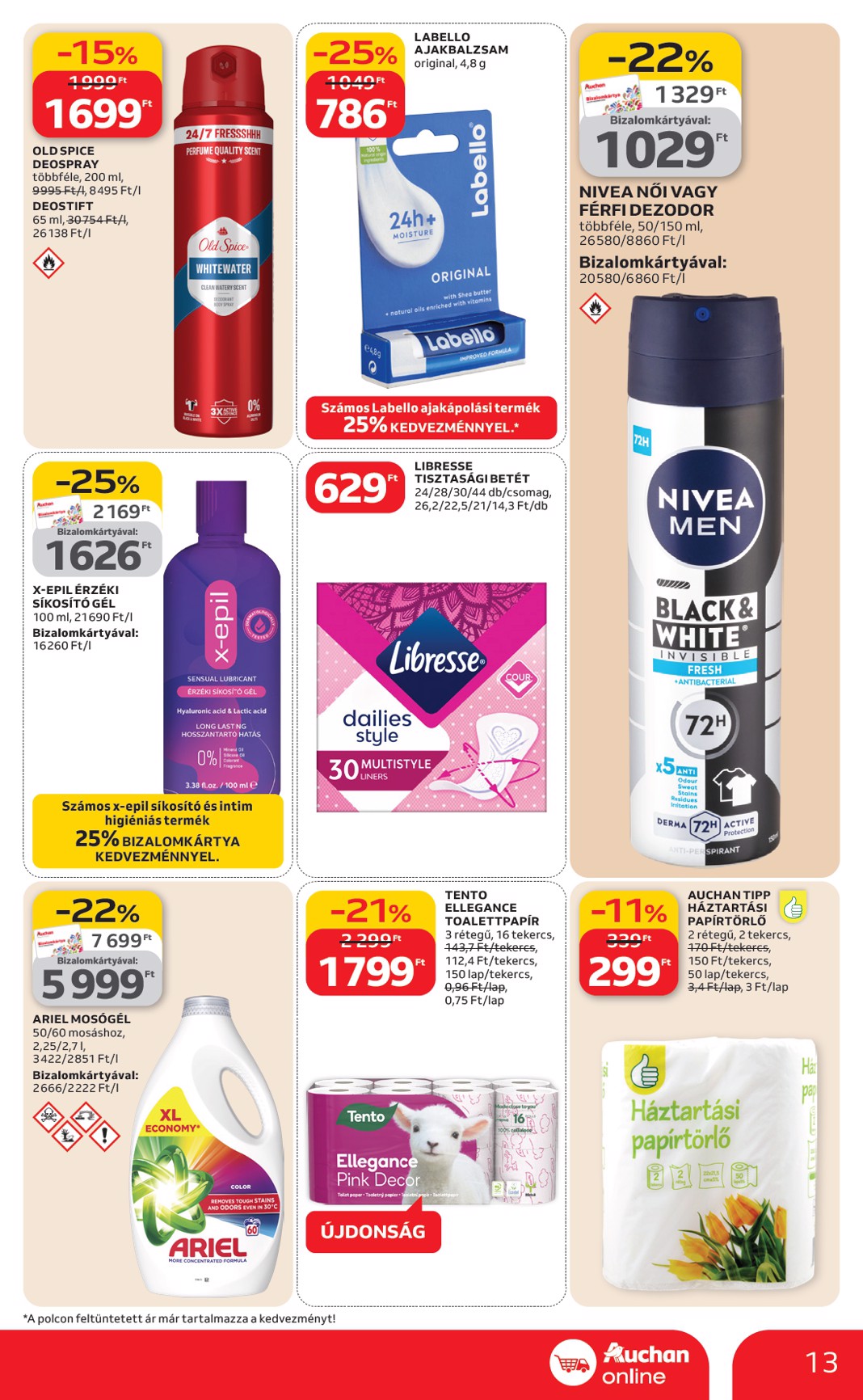 auchan - Auchan szupermarket akciós újság, érvényes 2026.03.12. - 2026.03.18. - page: 13