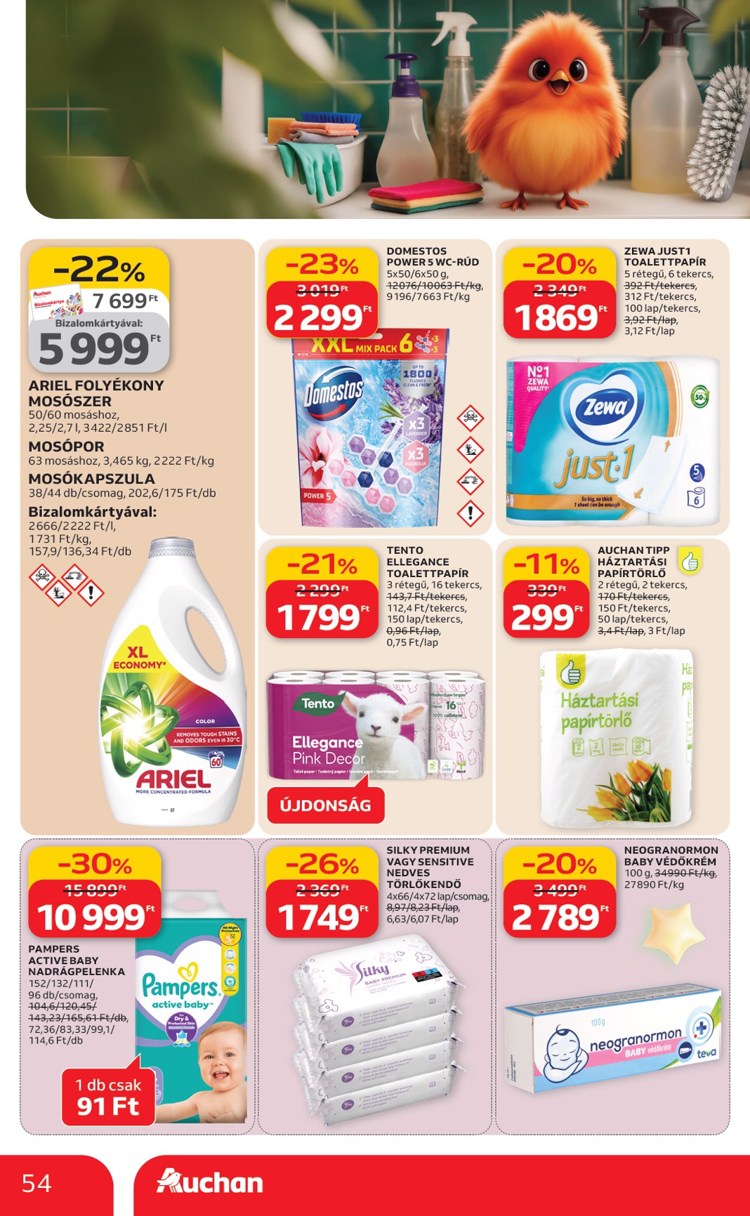auchan - Auchan Hipermarket akciós újság, érvényes 2026.03.12. - 2026.03.18. - page: 54